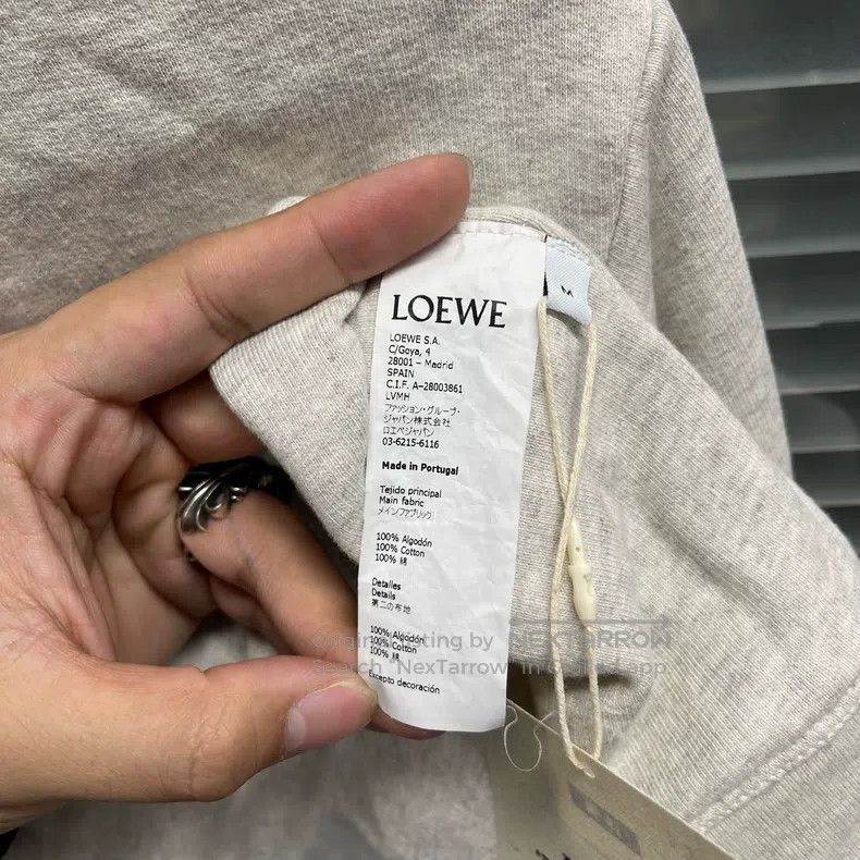 Loewe Loewe Beige Embroidered Reverse Hoodie Size M / US 6-8 / IT 42-44 - 4 Thumbnail