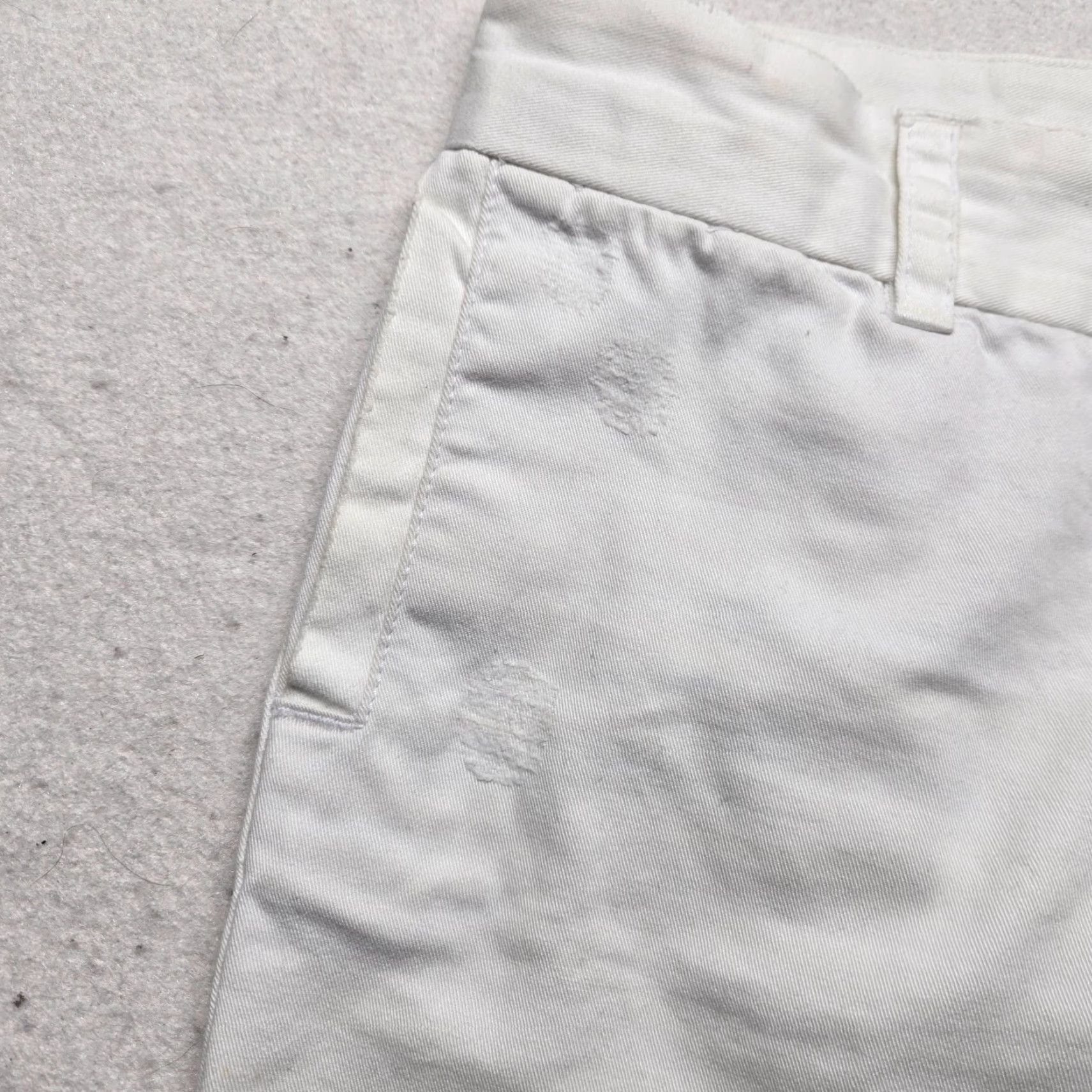 Gap Gap Pants Women Cropped Solid White Capri Flat Front Cotton Knit - Size 6, Casual, Regular Fit, Spring Summer Fall, White, 6 Mens Womens Girls Boys Size 28" / US 6 / IT 42 - 5 Thumbnail