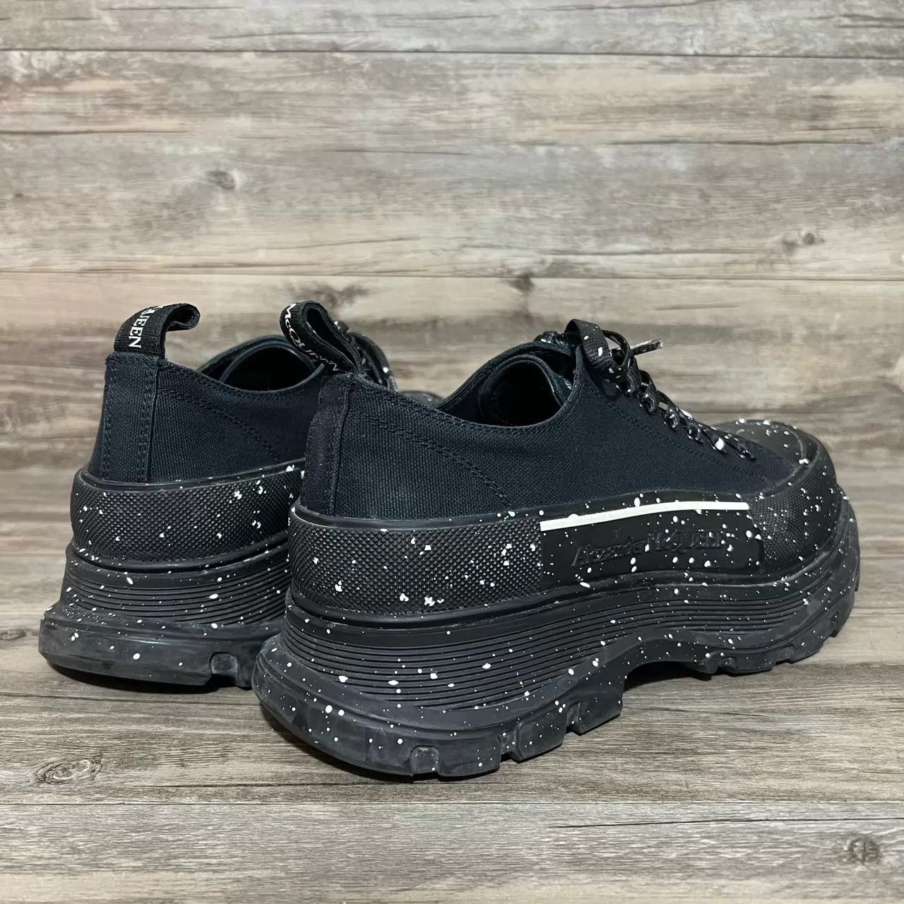 Alexander McQueen Alexander McQueen black & white splatter print 44 Size US 11 / EU 44 - 4 Thumbnail