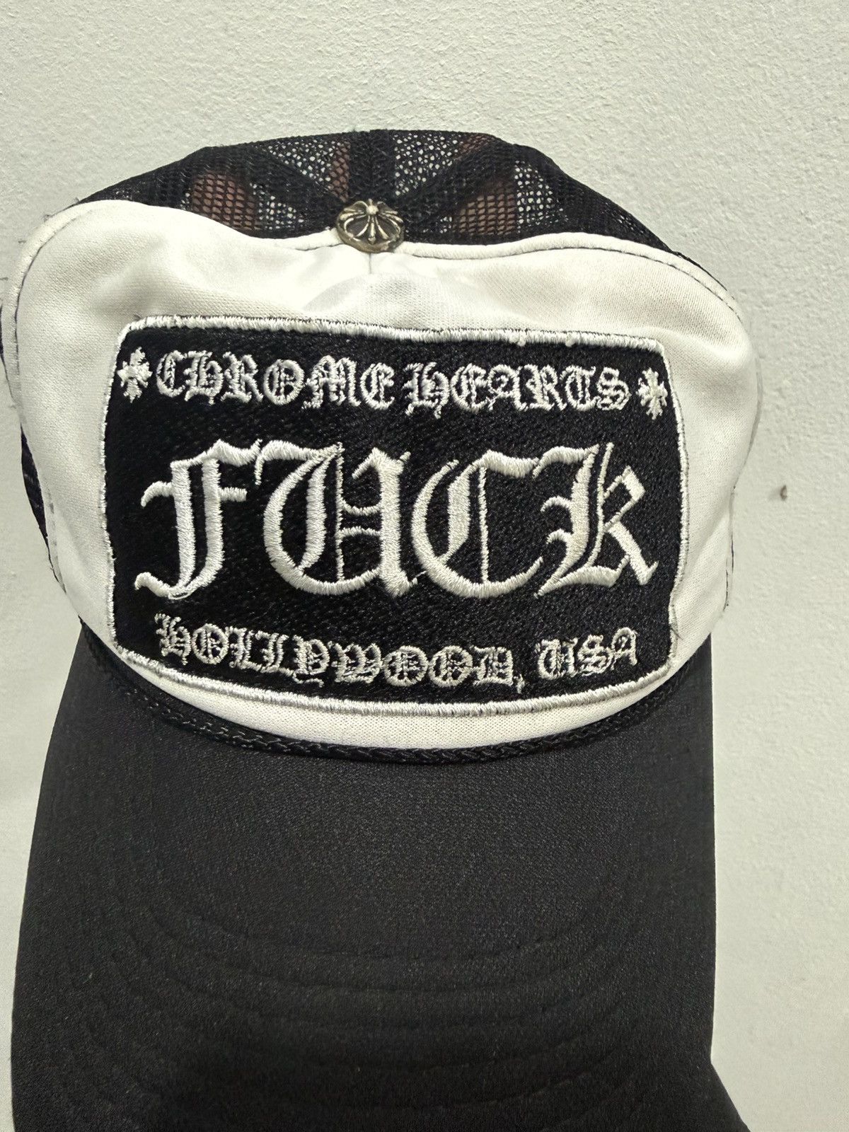 Chrome Hearts Vintage Chrome Hearts Distress Trucker Hat Size ONE SIZE - 4 Thumbnail