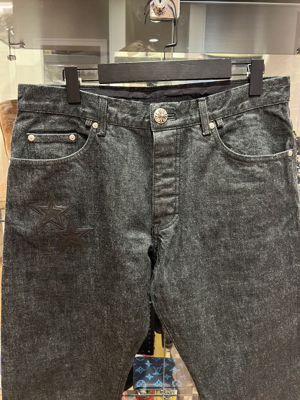 Chrome Hearts Chrome Hearts Star Patch Denim Jeans Size US 34 / EU 50 - 2 Thumbnail