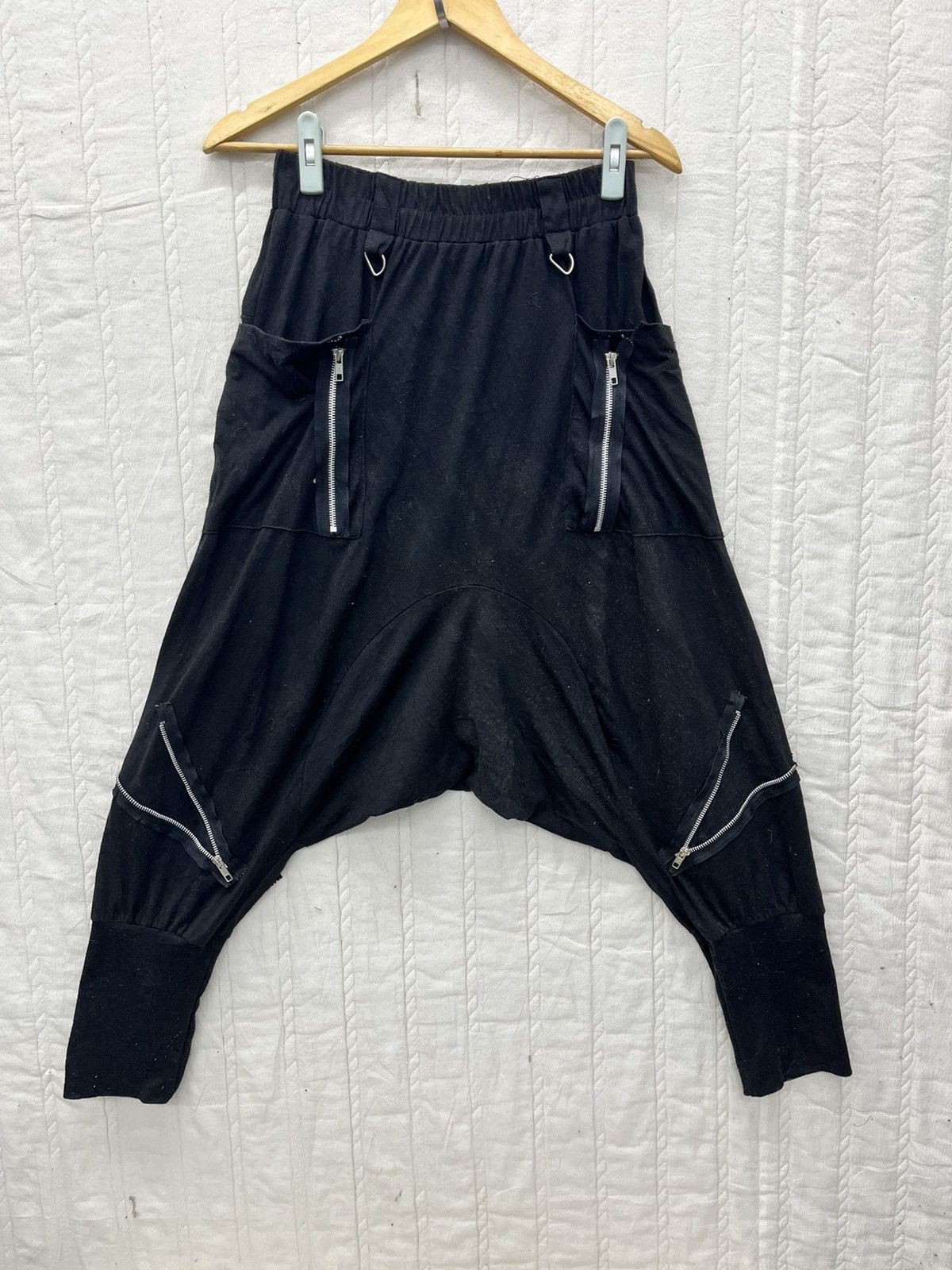 Hypebeast × Japanese Brand GOTHIC BAGGY DROP CROTCH PANTS Size US 26 / EU 42 - 1 Thumbnail