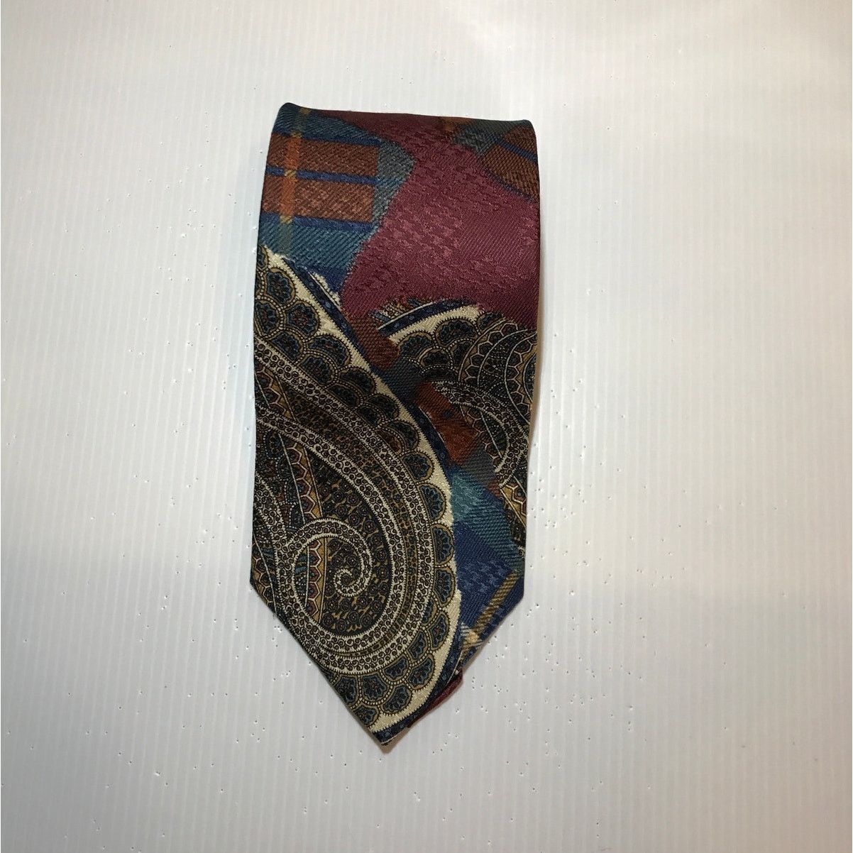 Other Spencer & Lowe Silk Paisley Short Wide Mens Necktie Size ONE SIZE - 1 Thumbnail
