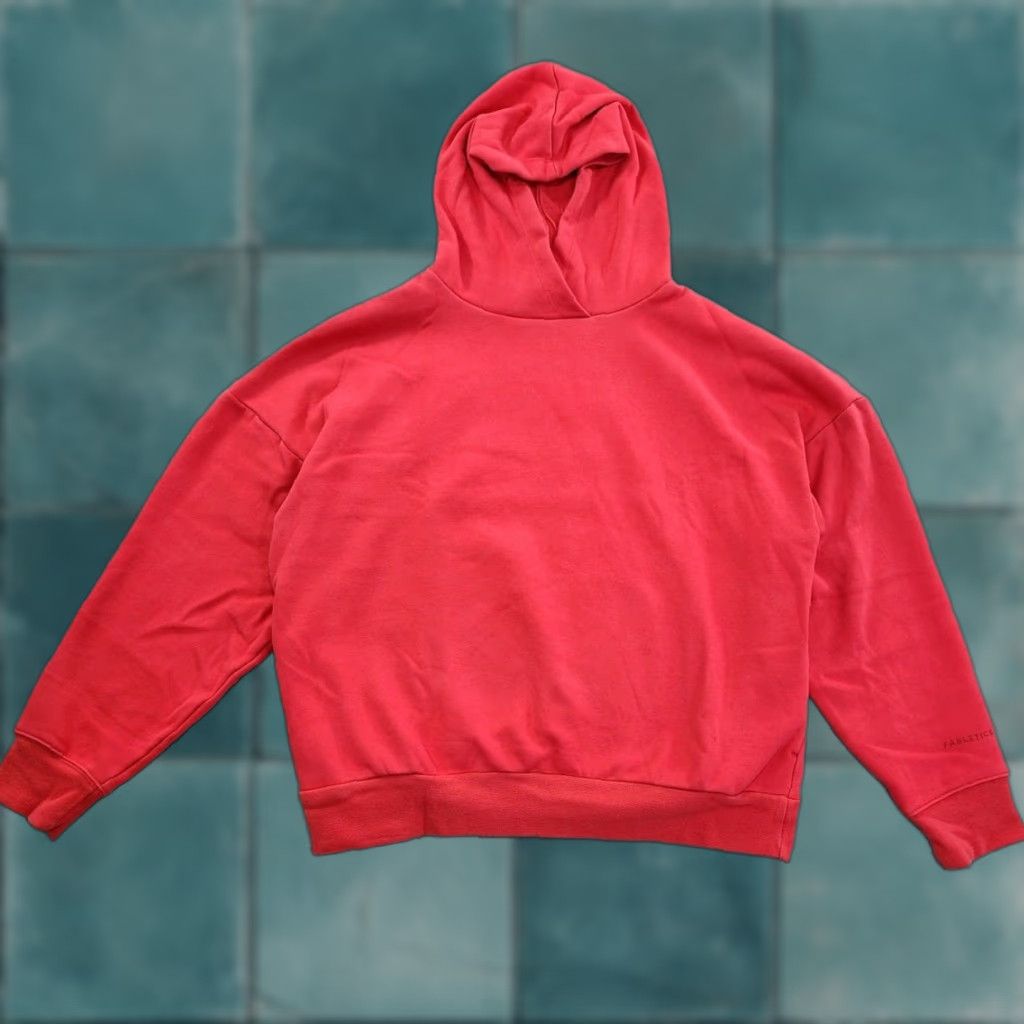 Fabletics Eco Go-To Hoodie Red Strawberry Pockets Pullover Size S Womens Athleisure Gym Casual Shirt?