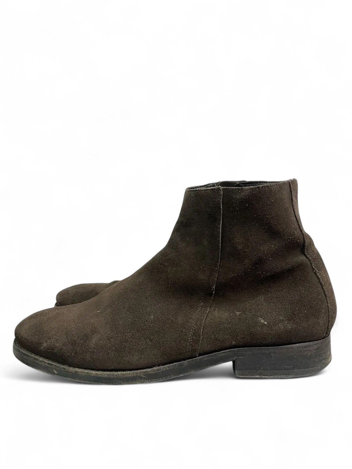 Allsaints All Saints Brown Suede Zip Boots Distressed guidi style Size US 12 / EU 45 - 7 Thumbnail