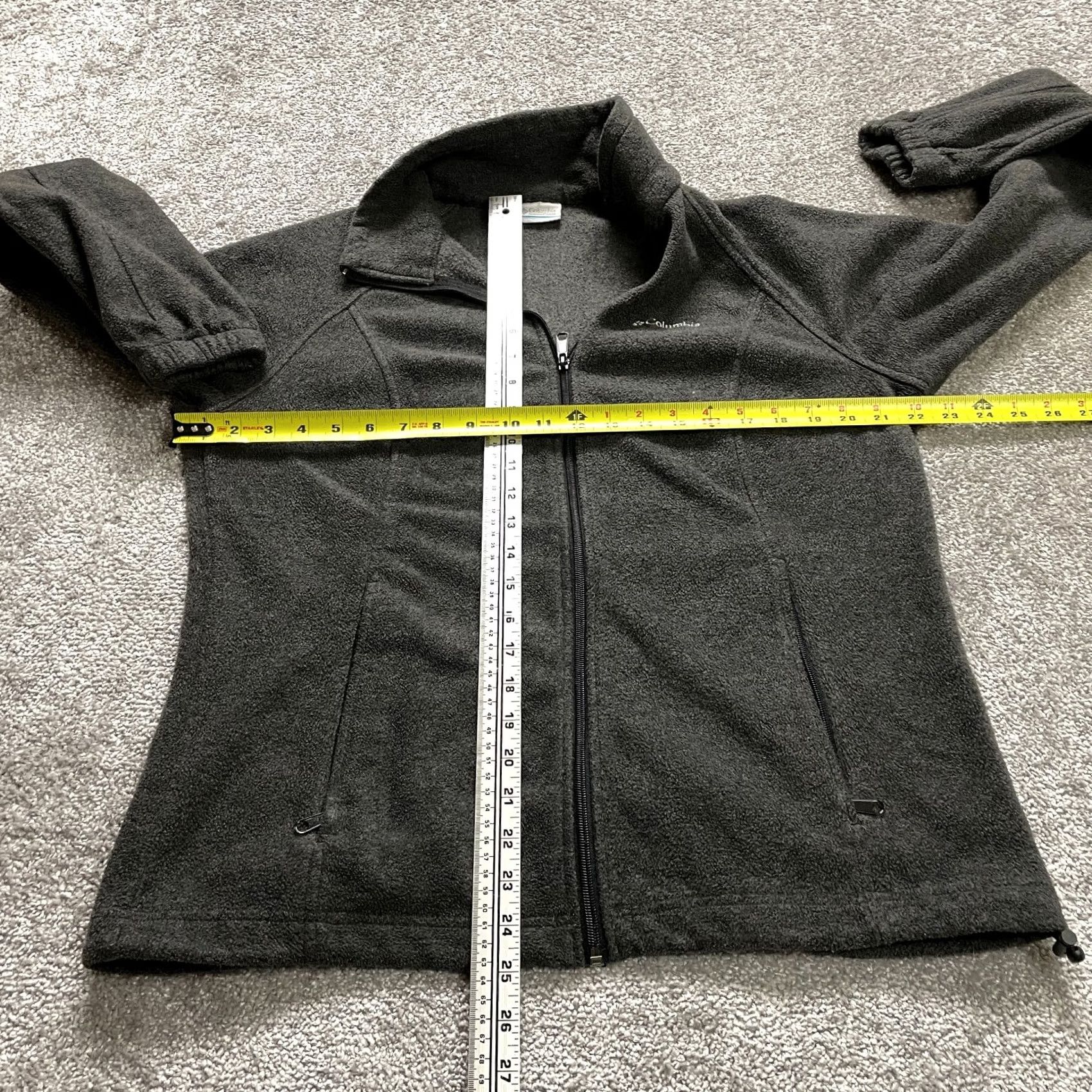 Logo 7 Columbia Active Jacket Mens Large Dark Gray Fleece Full Zip Logo Hiking Outdoor Size US L / EU 52-54 / 3 - 4 Thumbnail