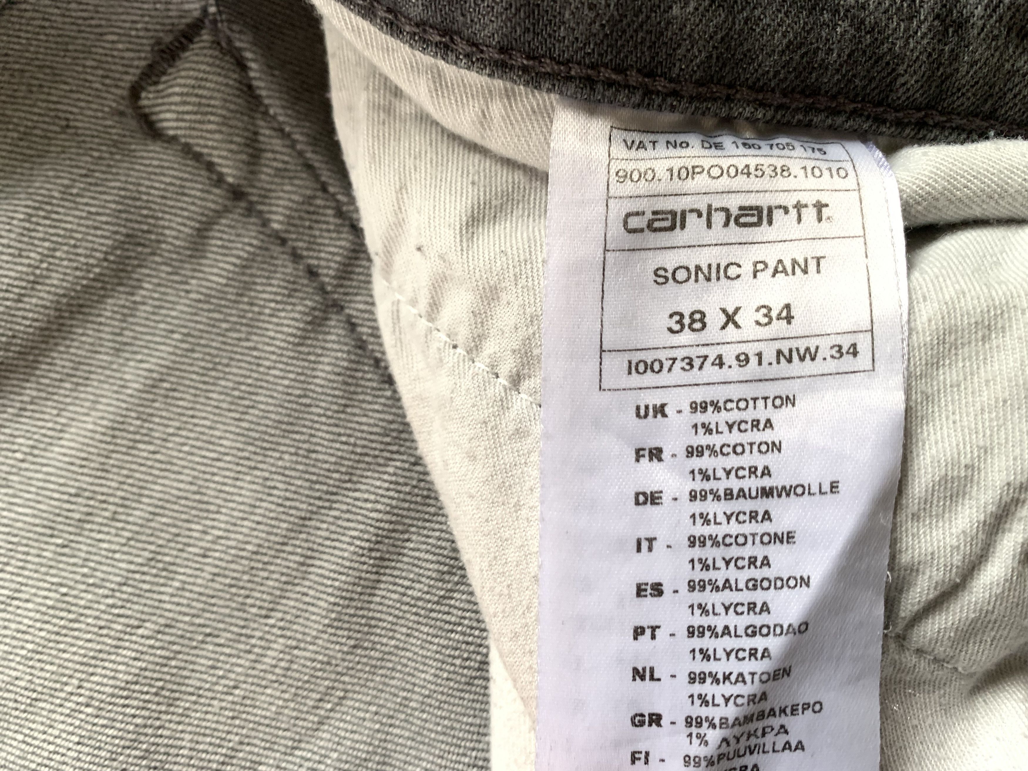 Carhartt Vintage Carhartt Sonic Pant Washed Grey Jeans Size US 38 / EU 54 - 8 Thumbnail