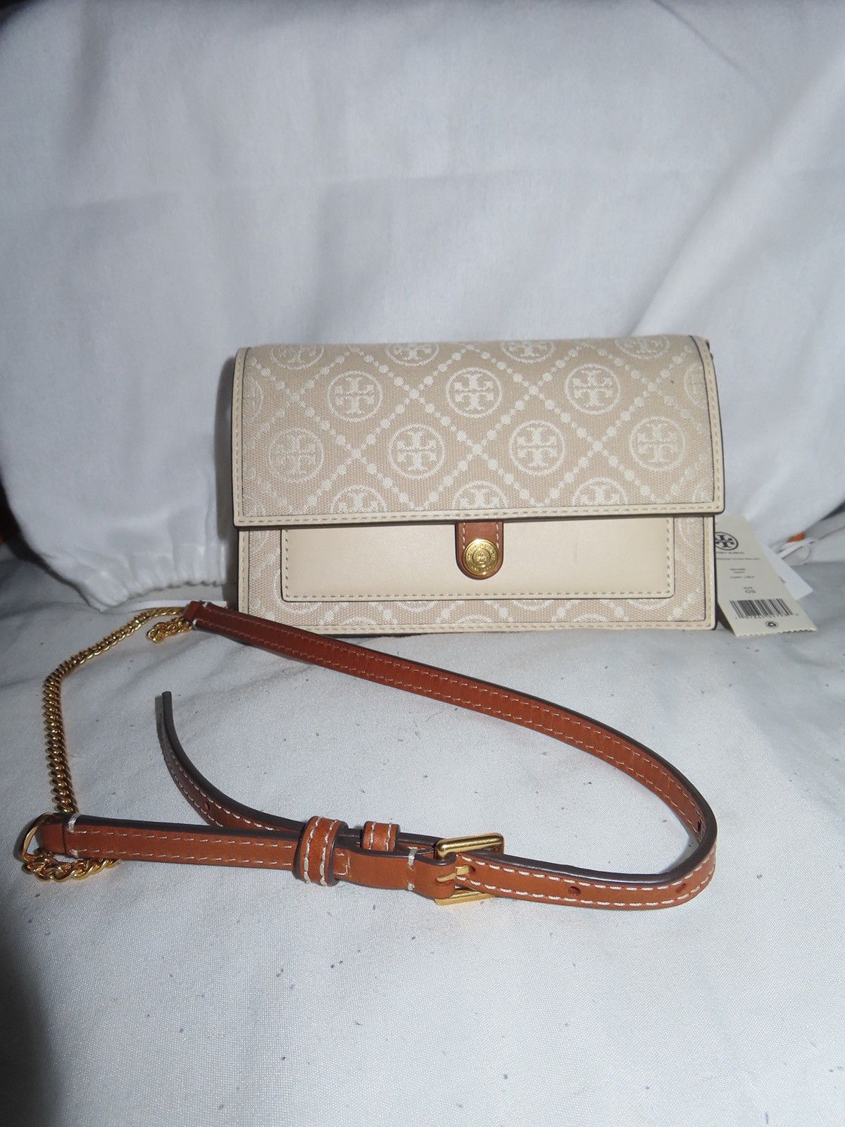 Tory Burch Tory Burch Monogram Chain Wallet Size ONE SIZE - 1 Thumbnail