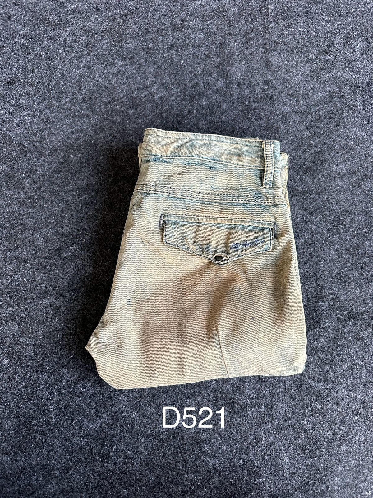 Diesel Diesel Biker Denim Dirty Mudwash Paint Design 30x34 D521 Size US 29 - 20 Thumbnail