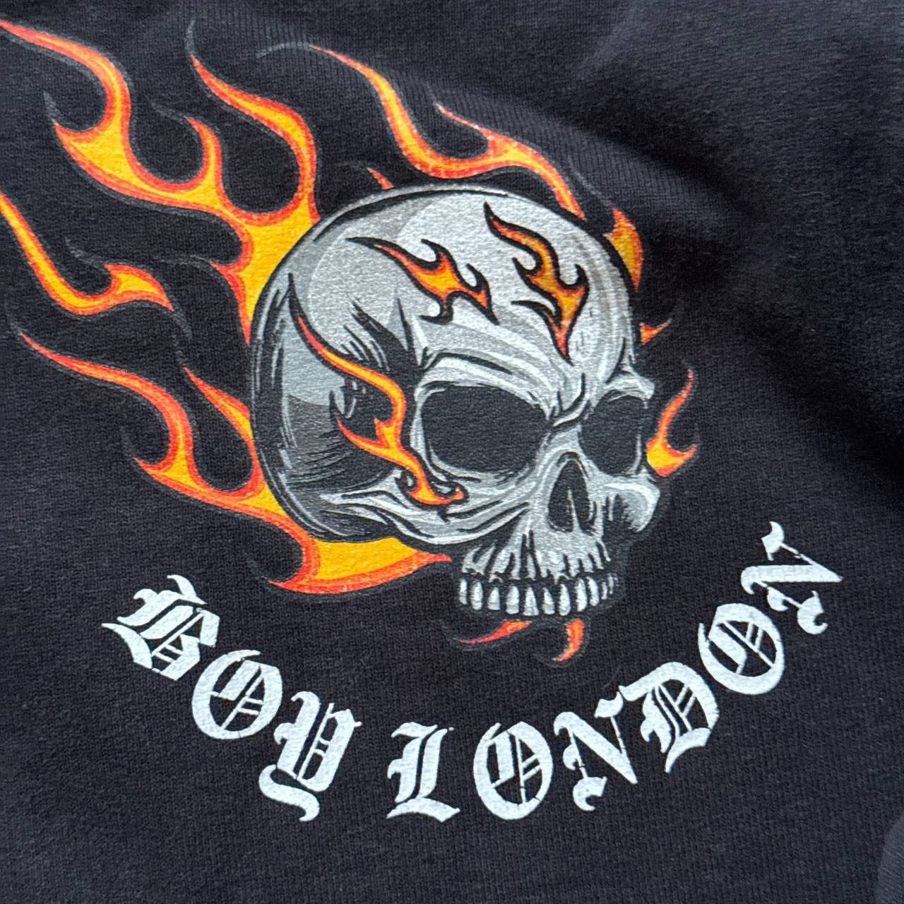 Boy London Vintage Boy London big logo skull flames zip up hoodie Size US S / EU 44-46 / 1 - 6 Thumbnail