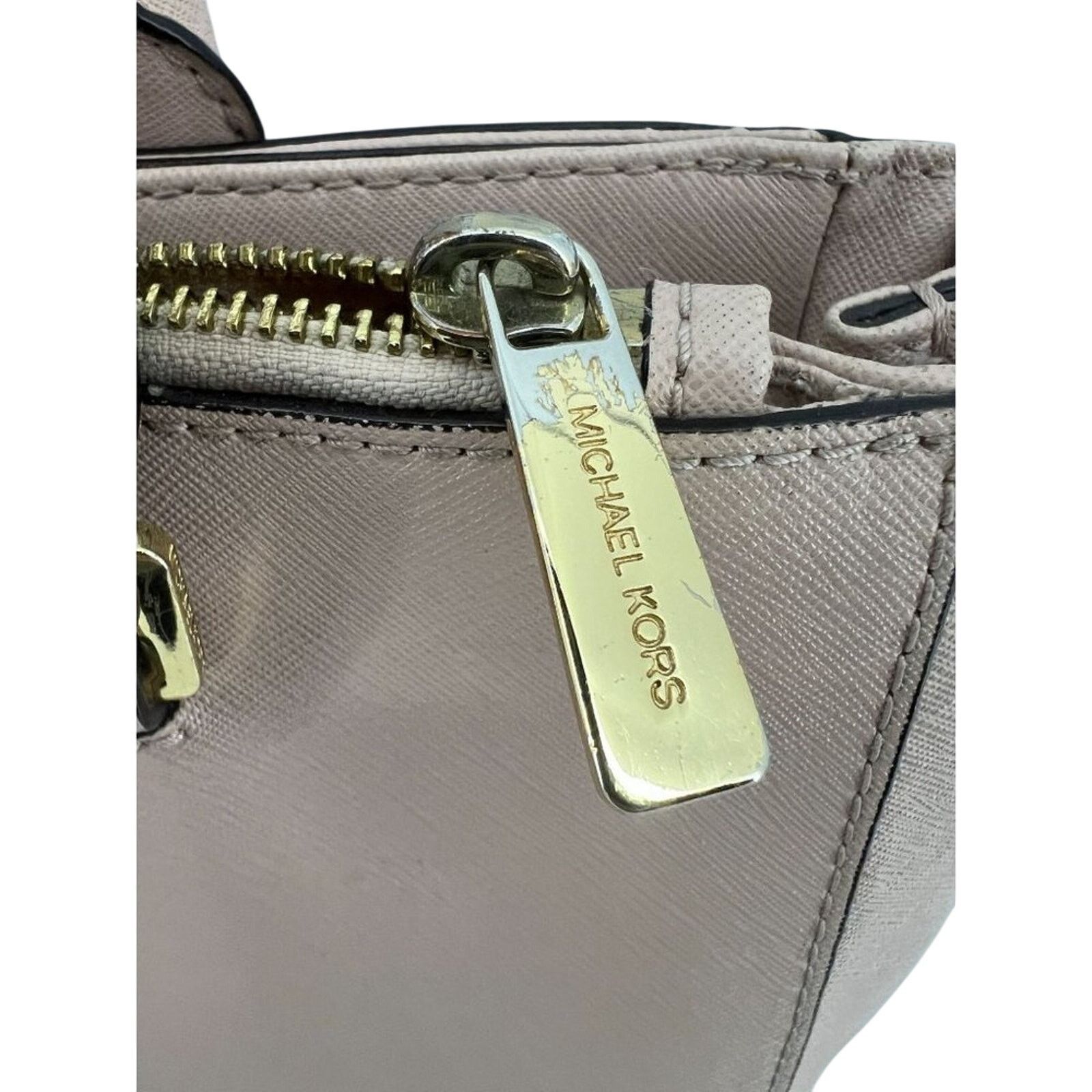 Michael Kors MICHAEL KORS Kellen Med Convertible Satchel Khaki Tan Size ONE SIZE - 3 Thumbnail