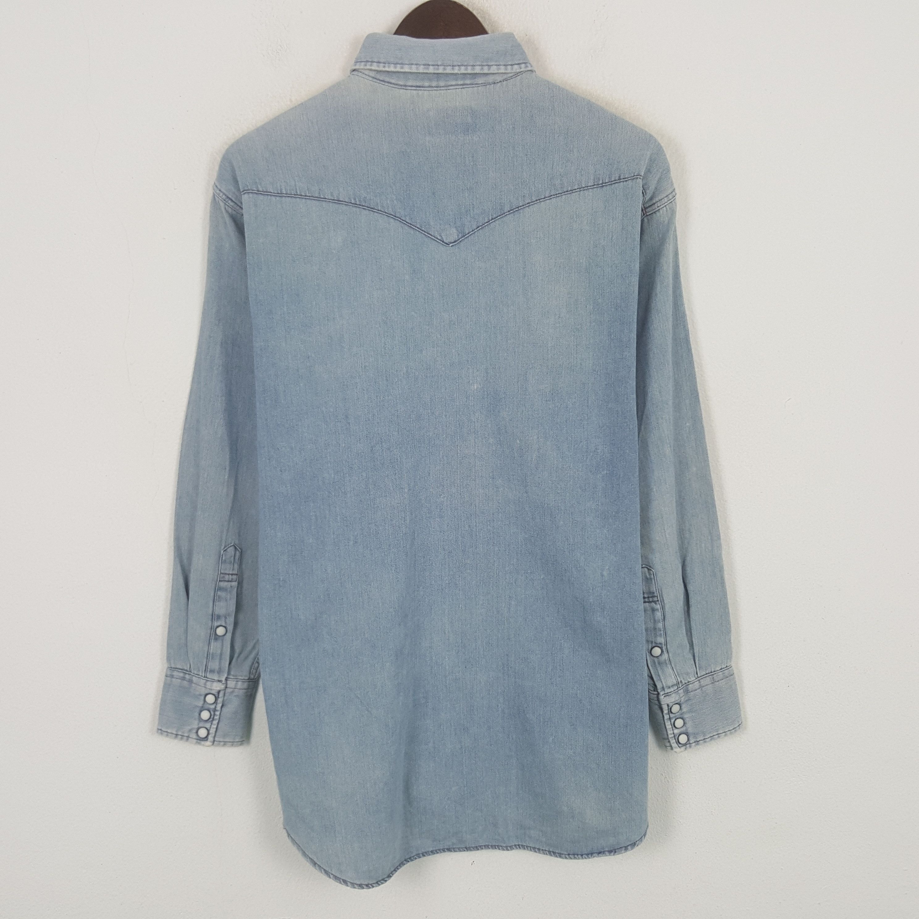Wrangler Vintage Wrangler Japanese Denim Button Up Shirt Size US M / EU 48-50 / 2 - 3 Thumbnail
