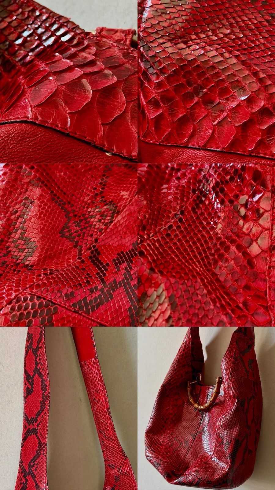 Gucci Gucci - Tom Ford - 1996 Python Bamboo - Cross Body Bag Size ONE SIZE - 23 Thumbnail
