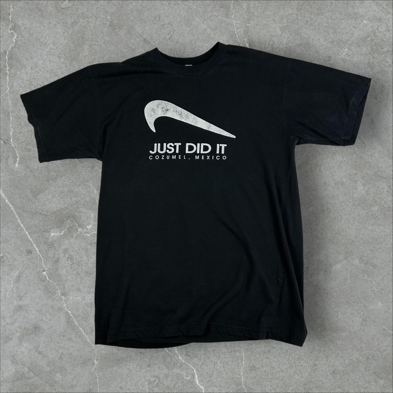 Nike Vintage NIKE “Just Did It” Tee Cozumel Mexico. Upside Down Size US XL / EU 56 / 4 - 1 Thumbnail