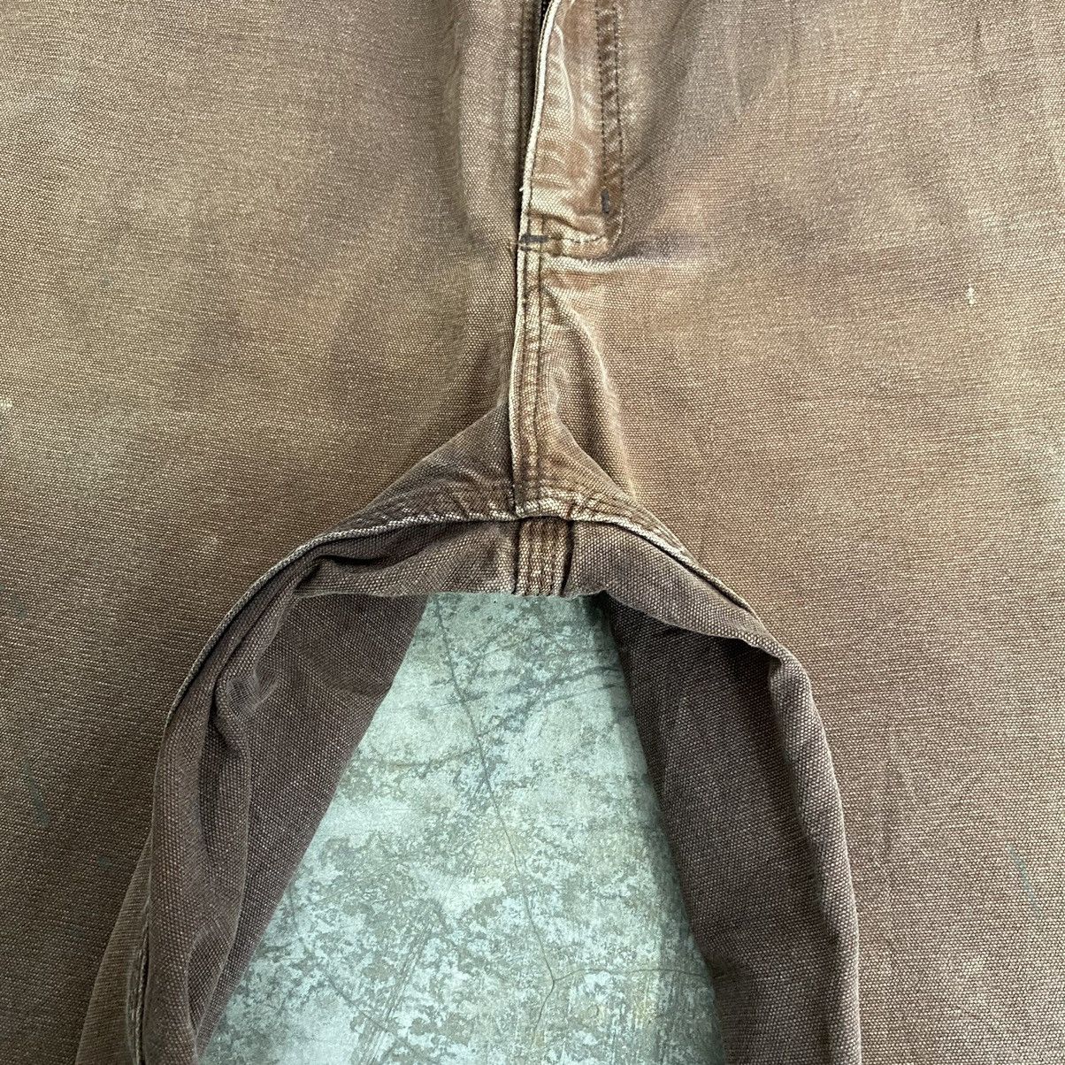 Carhartt Vintage Carhartt Faded Brown Carpenter Workwear Pants Size US 38 / EU 54 - 13 Thumbnail