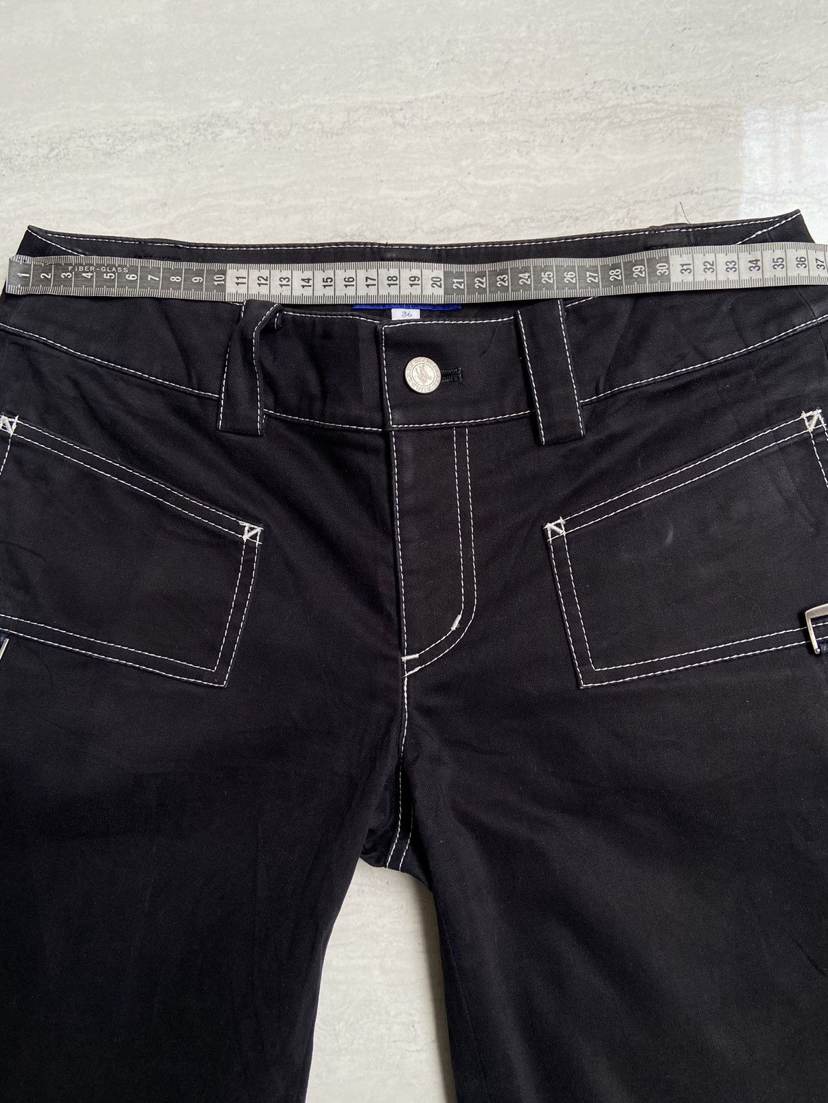 Burberry BURBERRY Black Long Pants Size US 27 - 10 Thumbnail