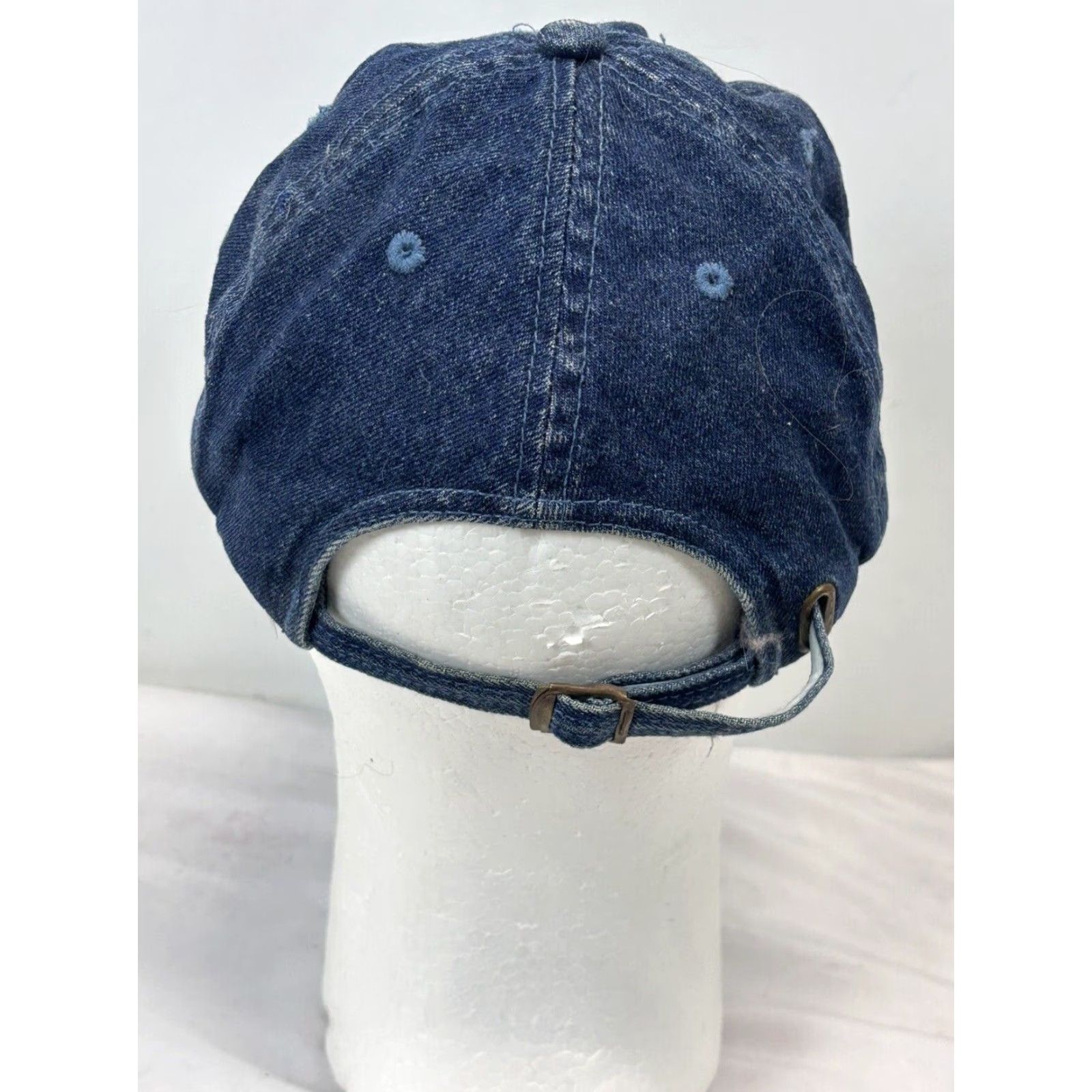 Polo Ralph Lauren VINTAGE Polo Ralph Lauren Denim Baseball Cap Hat Blue Adjustable Mens 90s Size US M / EU 48-50 / 2 - 4 Thumbnail