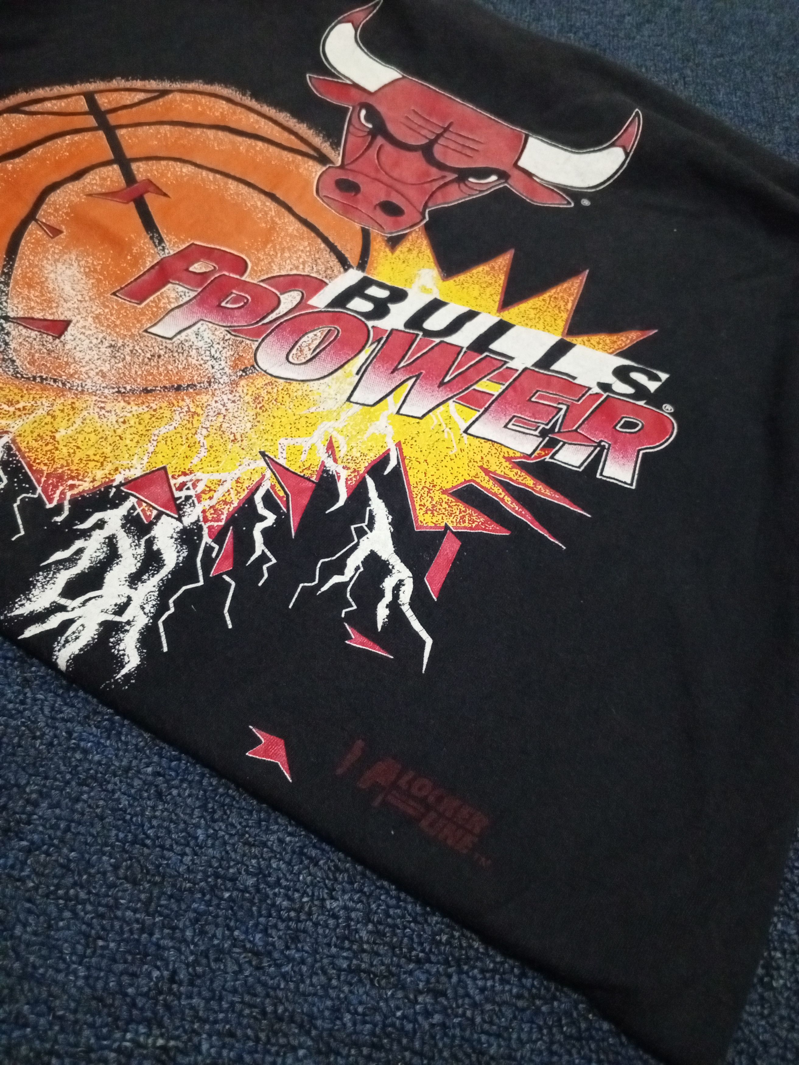 NBA × Rap Tees × Vintage 90s Chicago Bulls Vintage BULL POWER Bootleg Rap Tee Shirt Size US L / EU 52-54 / 3 - 9 Thumbnail