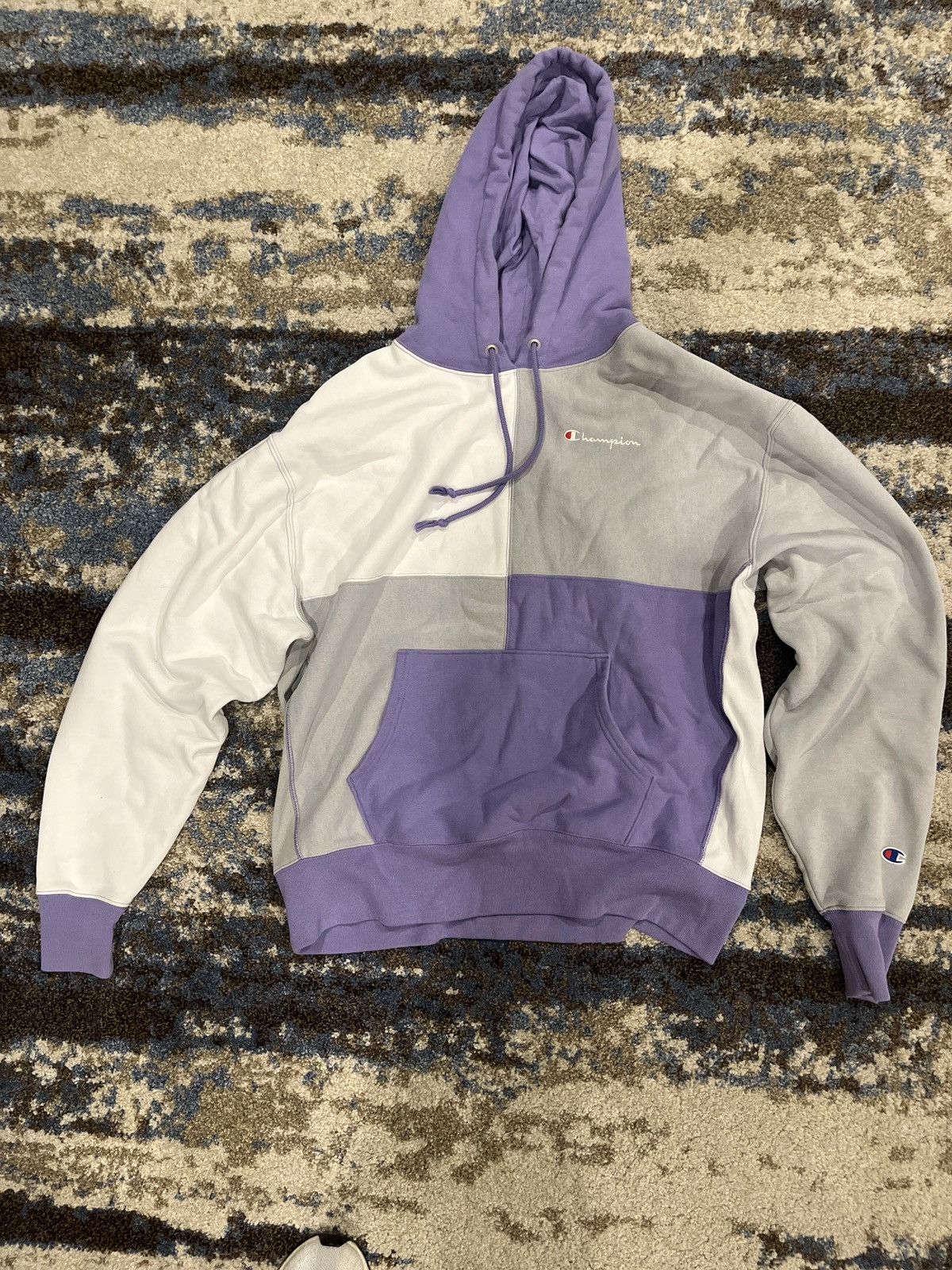 Champion Champion Purple Blocked Hoodie Size US XL / EU 56 / 4 - 1 Thumbnail