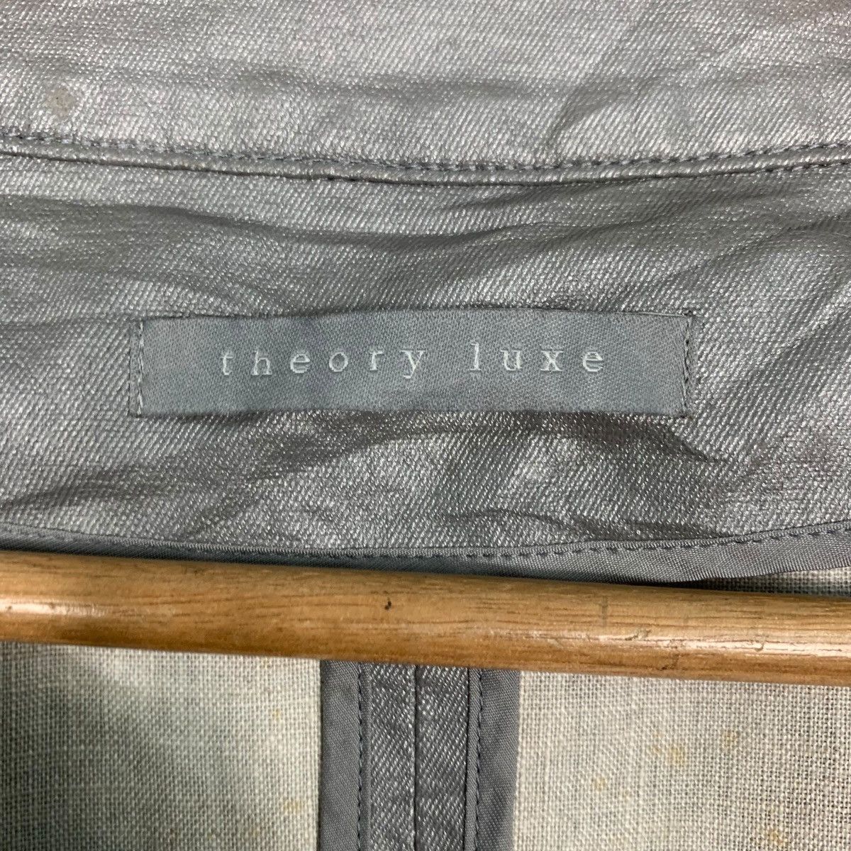 Theory THEORY LUXE Silver Grey Linen Jacket #2804-C127 Size M / US 6-8 / IT 42-44 - 14 Thumbnail