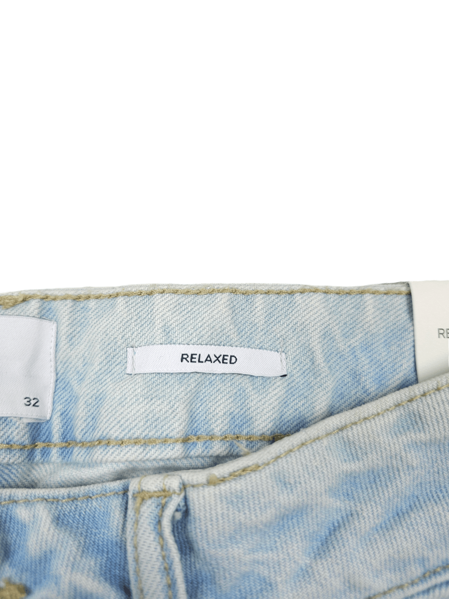 Japanese Brand × Vintage 💎 NEW Size 32/32 Baby Blue Baggy Relaxed Wide Leg Jeans Size US 32 / EU 48 - 7 Thumbnail