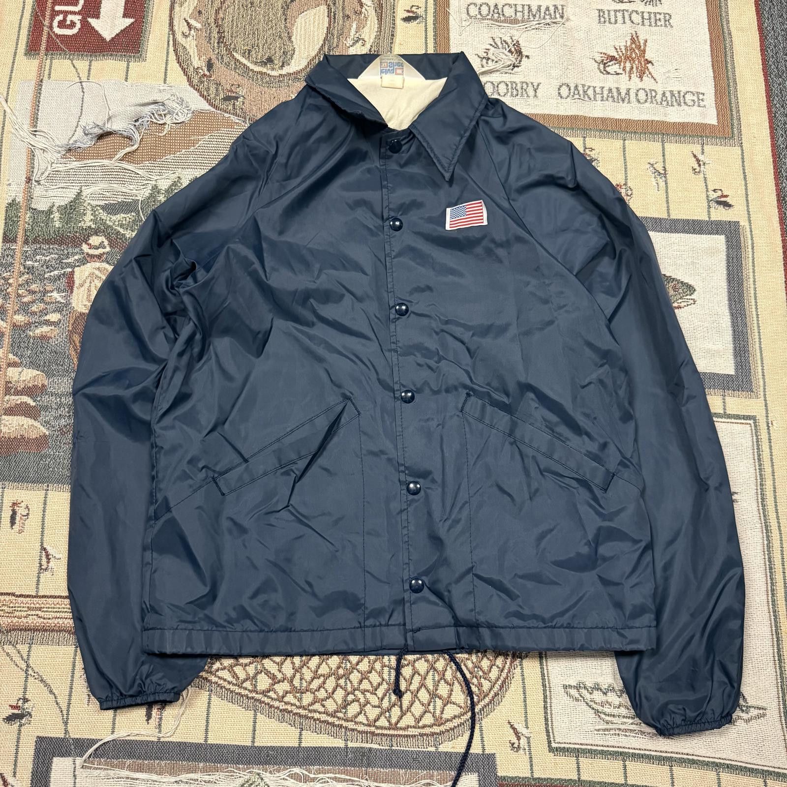 Designer Vintage Made in USA Snap Button Lined Windbreaker Size US M / EU 48-50 / 2 - 1 Thumbnail