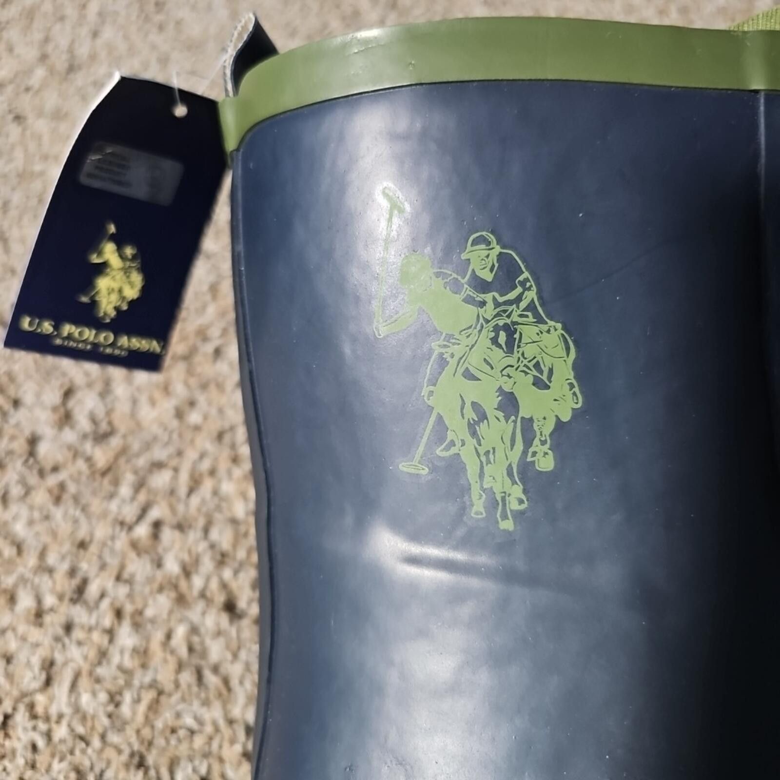 Polo Ralph Lauren U.S. Polo Jacky Lace Up Rubber Boots 9M NWT NWD Size US 9 / IT 39 - 2 Thumbnail