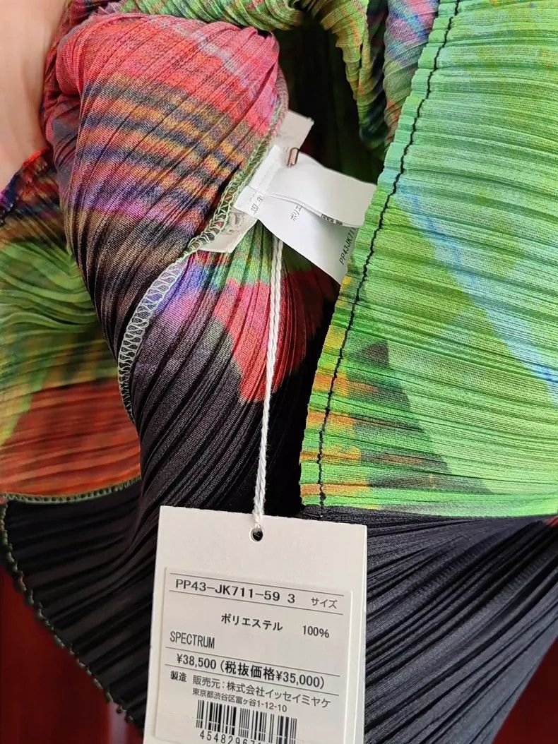 Issey Miyake Issey Miyake size:3 Green round-neck long-sleeved top Size S / US 4 / IT 40 - 4 Thumbnail