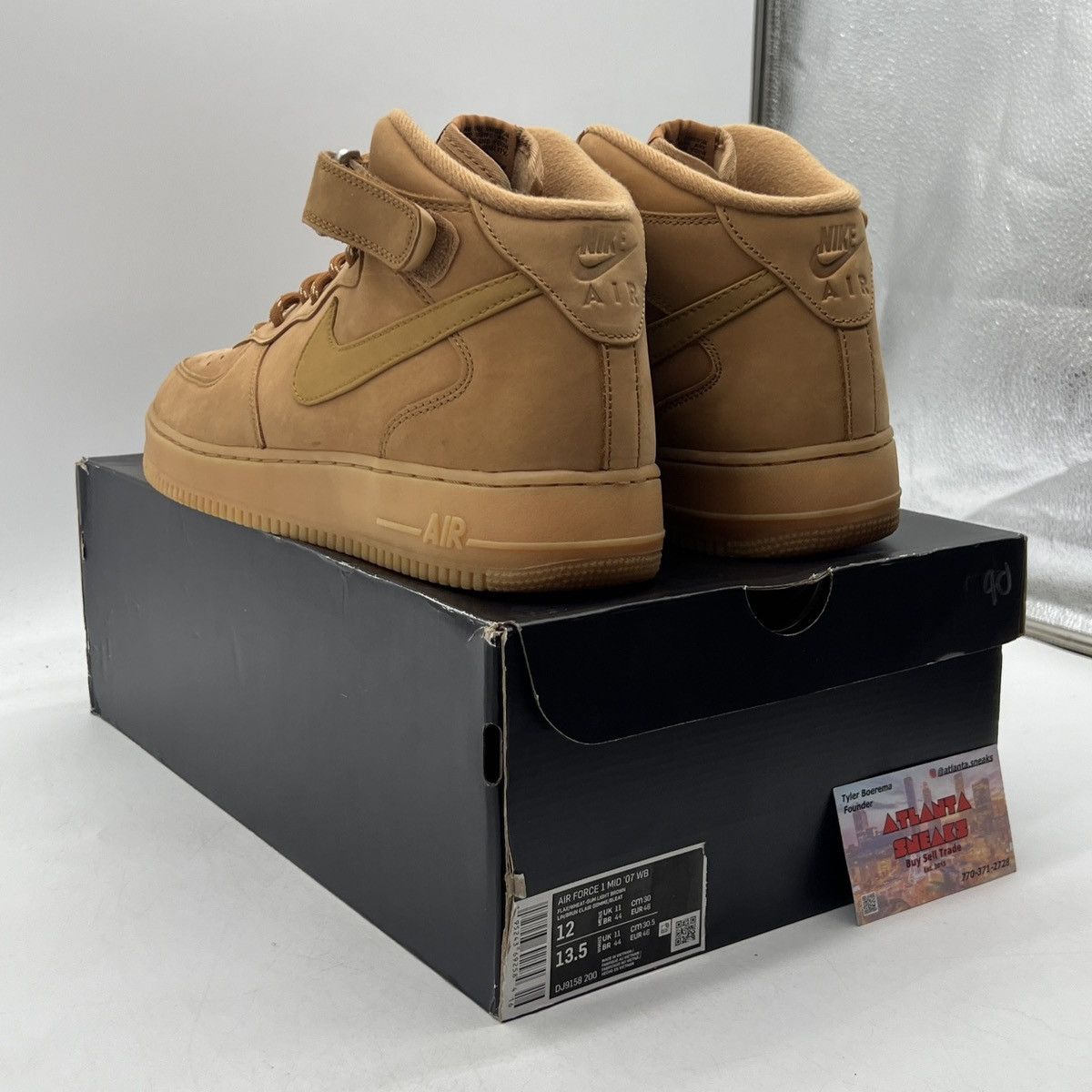 Nike Air Force 1 mid 07 flax Size US 12 / EU 45 - 4 Thumbnail