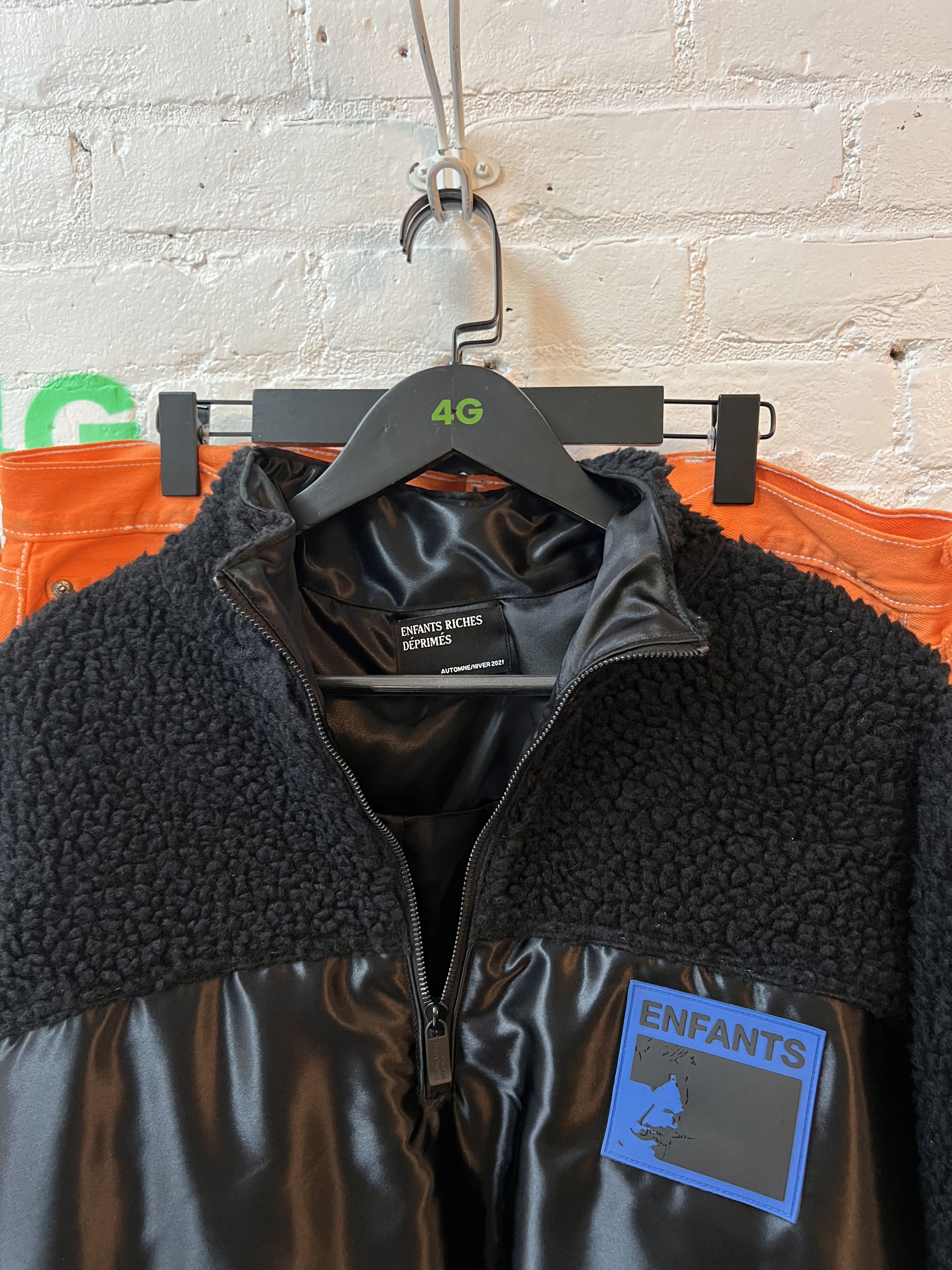 Enfants Riches Deprimes Enfants Riches Deprimes Shearling Quarter Zip 4G SELLER Size US L / EU 52-54 / 3 - 4 Thumbnail