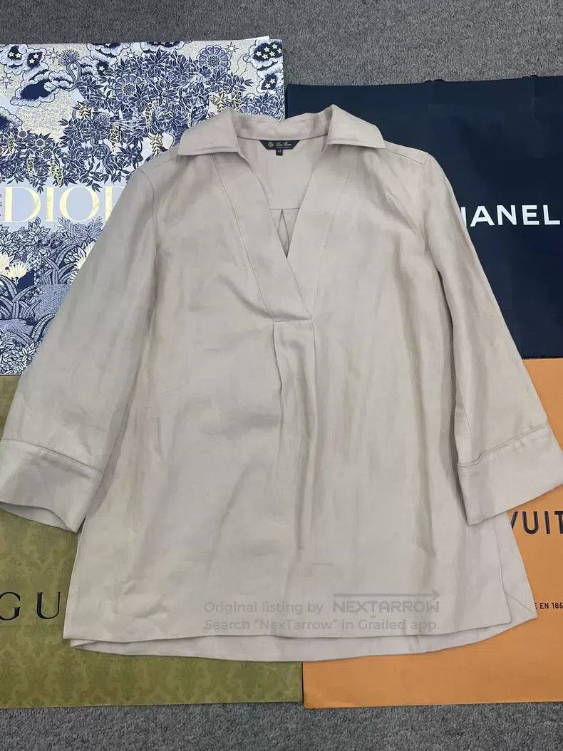 Loro Piana Loro Piana Linen Collar Shirt Size S / US 4 / IT 40 - 1 Thumbnail