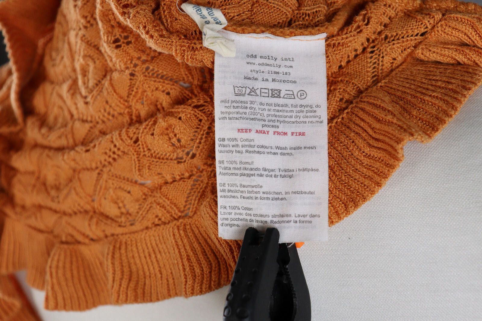 Designer Ladies Odd Molly Crochet Mesh Sweater Size 0 Size XS / US 0-2 / IT 36-38 - 10 Thumbnail