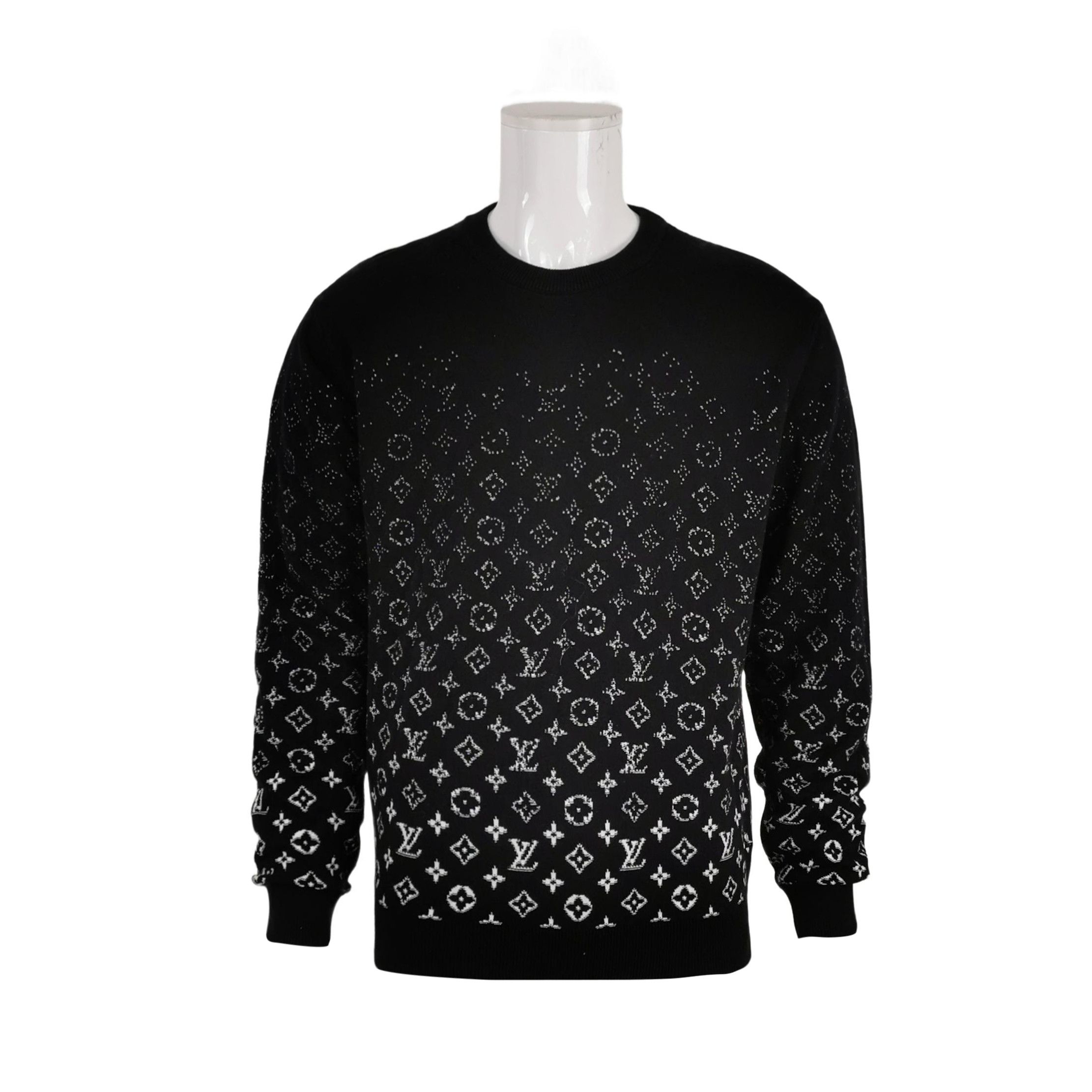 Louis Vuitton Louis Vuitton Black Monogram Sweater L Size US L / EU 52-54 / 3 - 1 Thumbnail