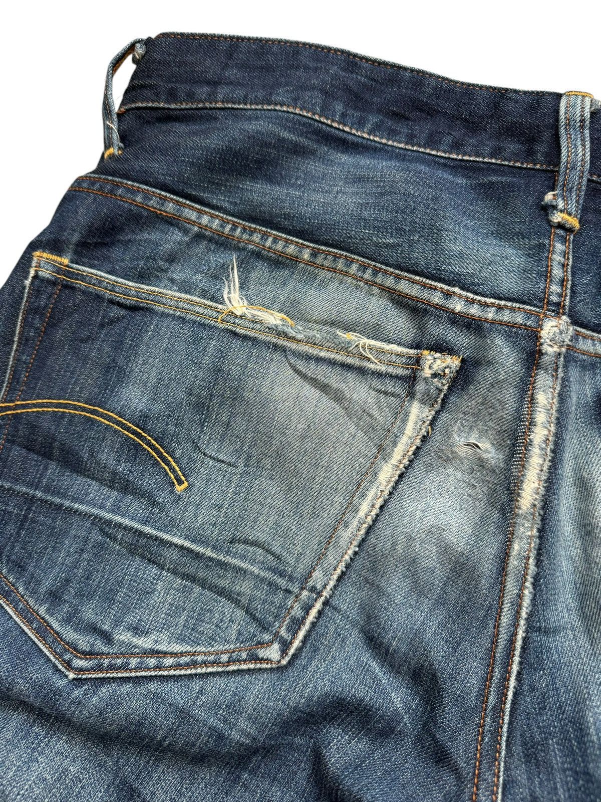 G-Star 💸LASTDROP💸 G-Star Raw Distressed Fly Button Faded Jeans Size US 36 / EU 52 - 12 Thumbnail