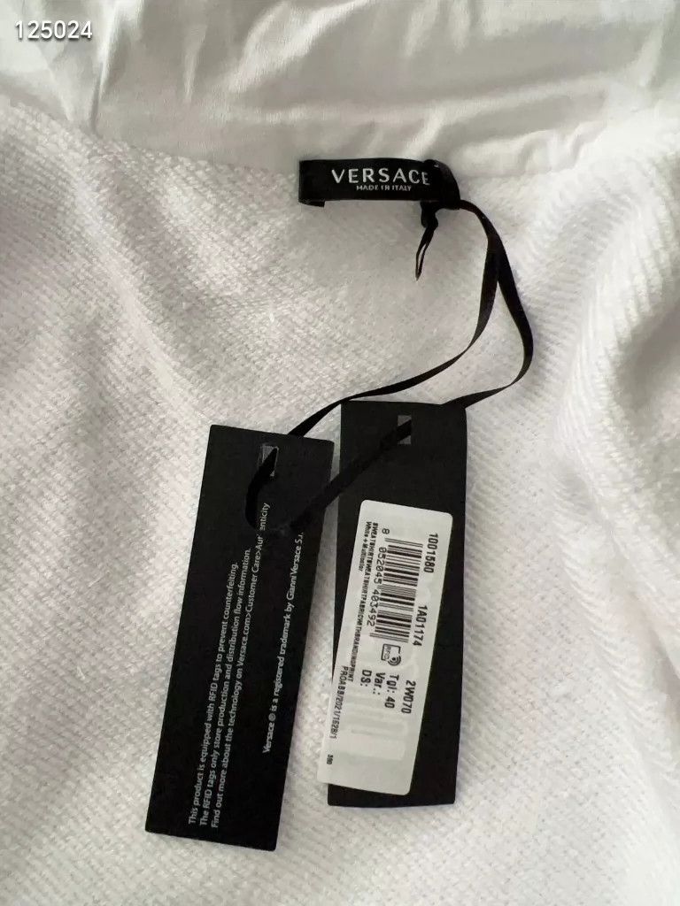 Versace Versace Zippered hooded sweatshirt with rainbow swirl embe Size L / US 10 / IT 46 - 3 Thumbnail