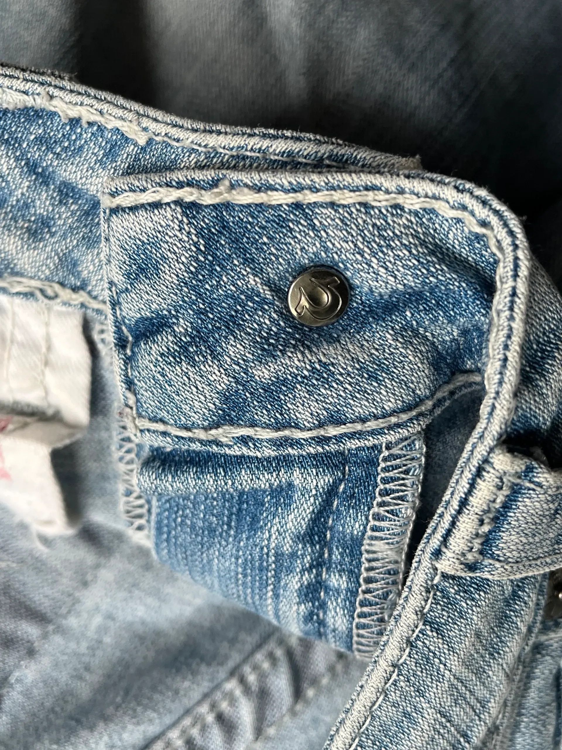 True Religion True Religion Made in USA Slim Fit Jeans Denim Sz W 26 Size 26" / US 2 / IT 38 - 15 Thumbnail