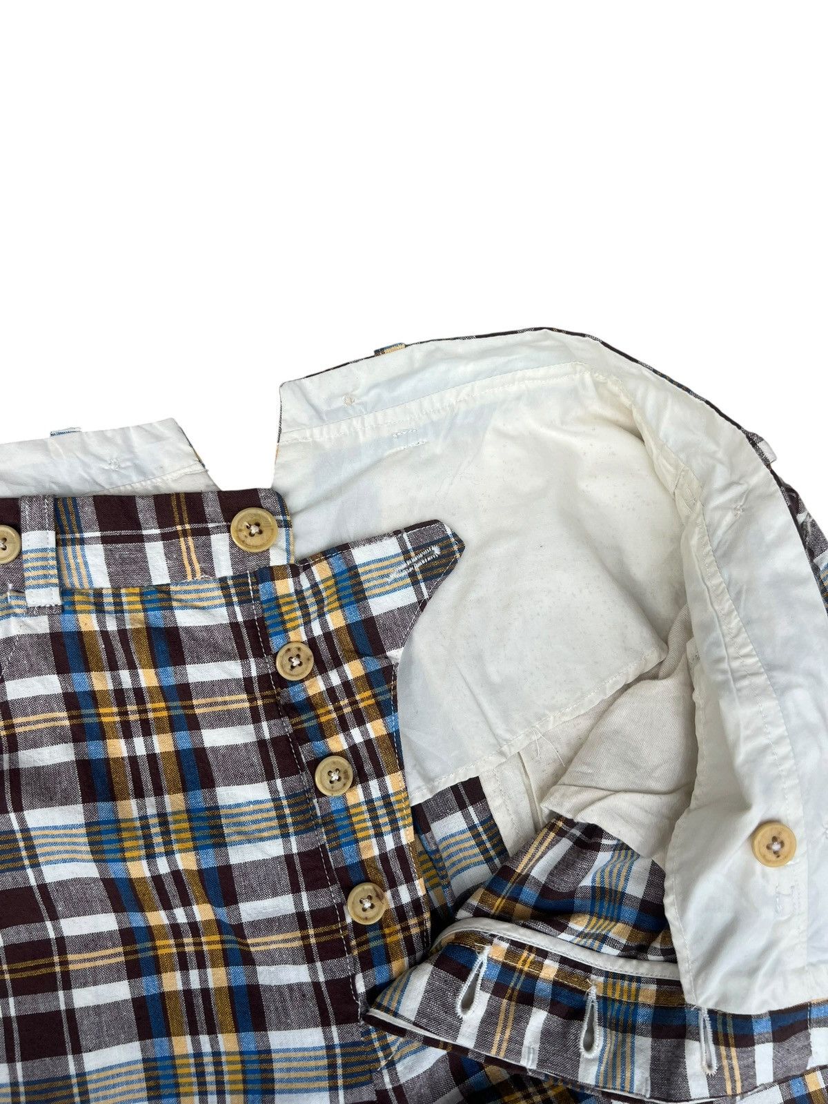 Waste(twice) Waste Twice Japan 100% Linen Checkered Trouser Pant Size US 34 / EU 50 - 7 Thumbnail