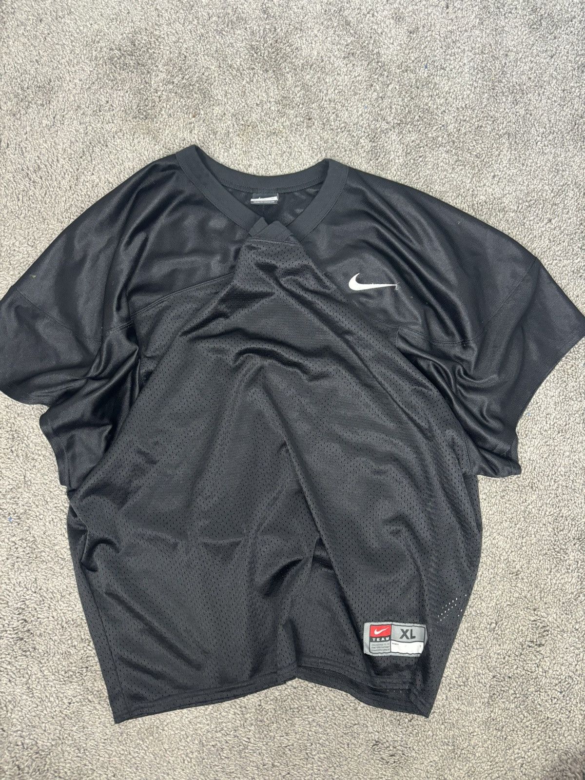 Nike Vintage black nike mesh jersey Size US XL / EU 56 / 4 - 1 Thumbnail
