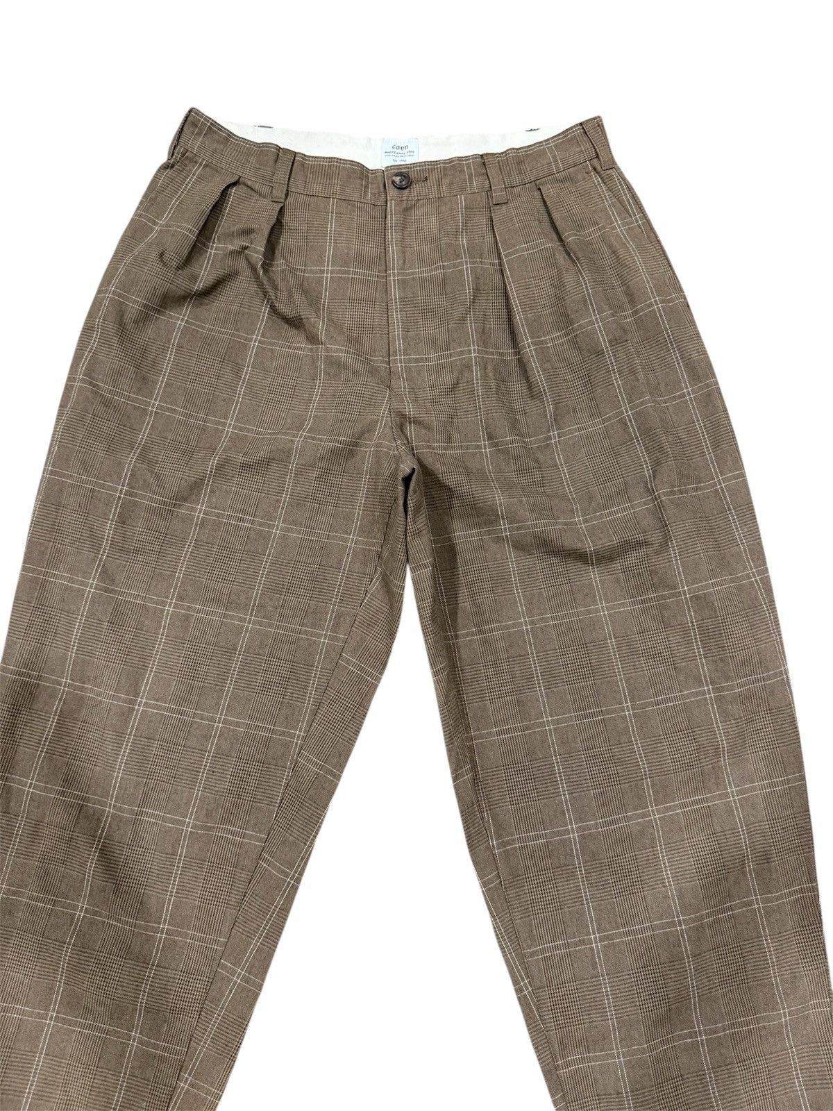 Japanese Brand × Junya Watanabe JAPAN BRAND COEN PLAID WIDE PANTS BALLON STYLE LONG RISE Size US 32 / EU 48 - 4 Thumbnail