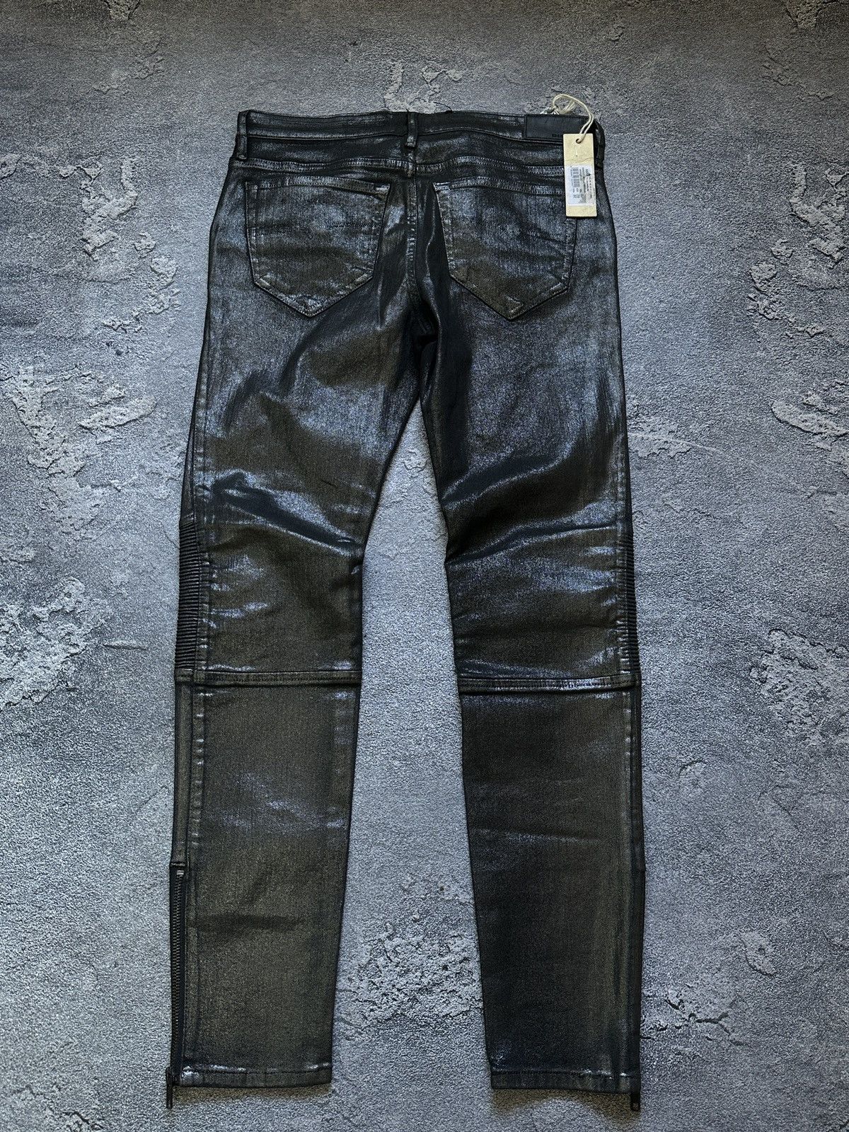 Diesel Diesel Jeans Biker Style Stretch Super Slim-Skinny Black Size 29" - 2 Thumbnail