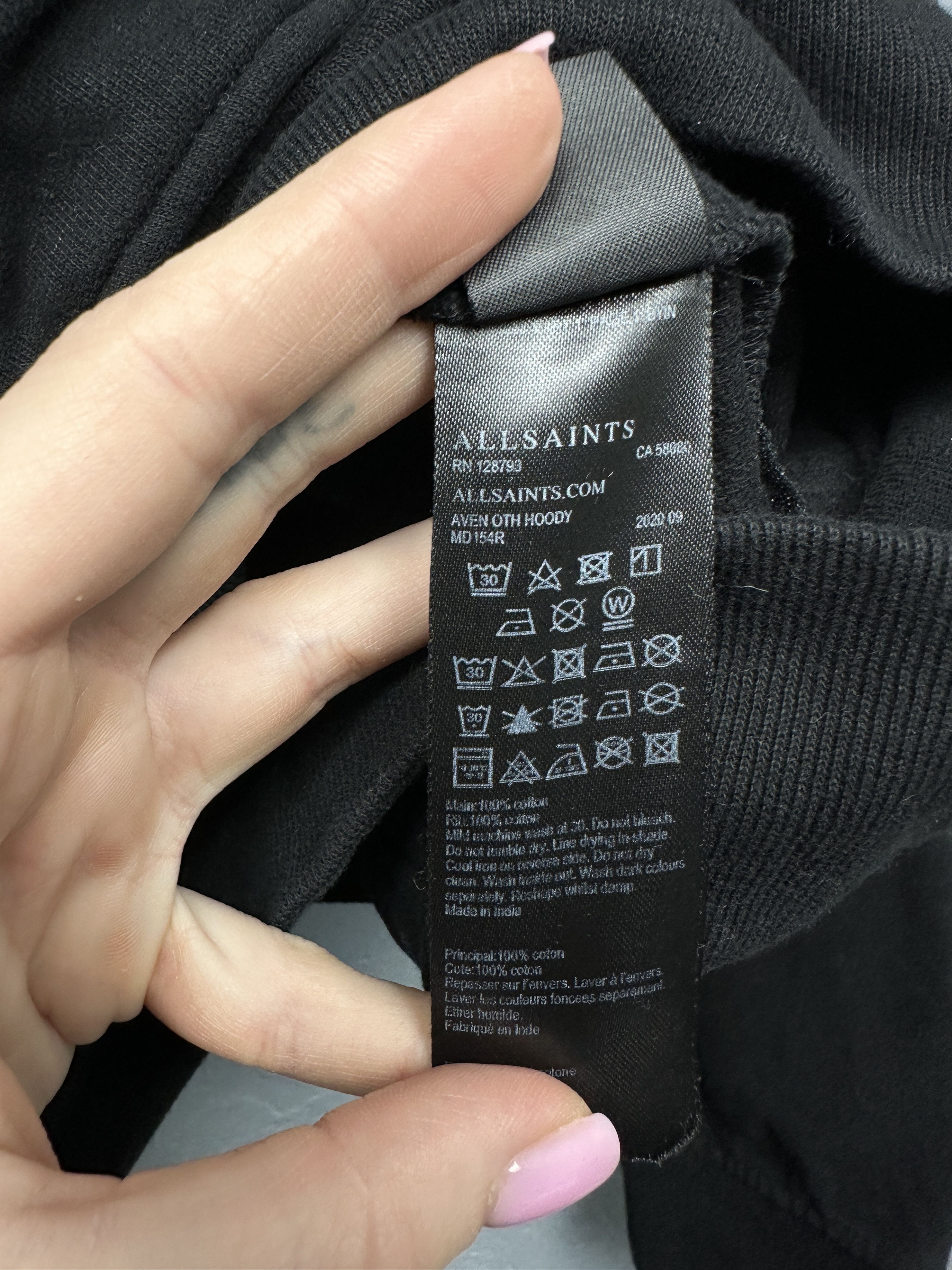 Allsaints × Vintage Allsaints Vintage Mens Aven OTH Hoodie Size US S / EU 44-46 / 1 - 5 Thumbnail