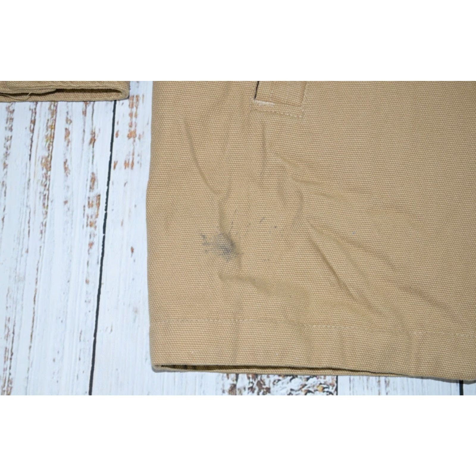 VINTAGE Marlboro Classics Canvas Work Jacket Khaki Plaid Lined Full Zip XL 90s Mens