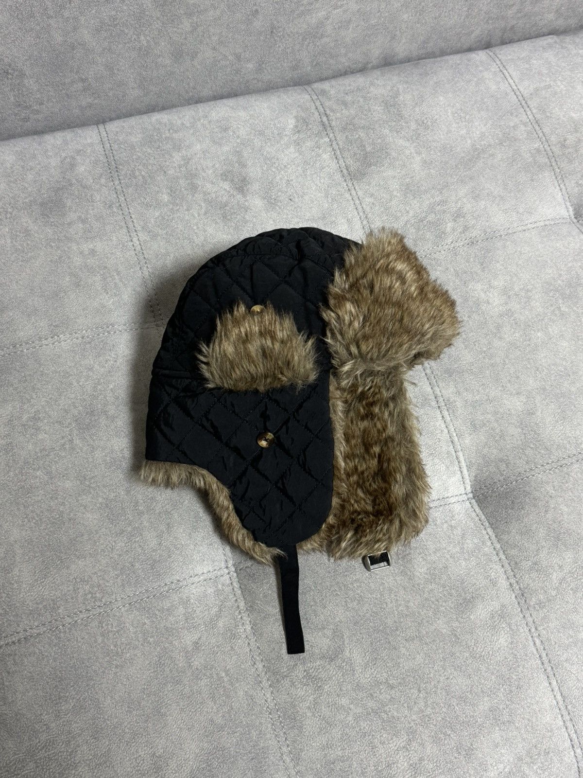 Japanese Brand × Vintage Vintage Hype Trapper Fur Y2K Fluffy Hat Ushanka Faux USA Size ONE SIZE - 2 Thumbnail