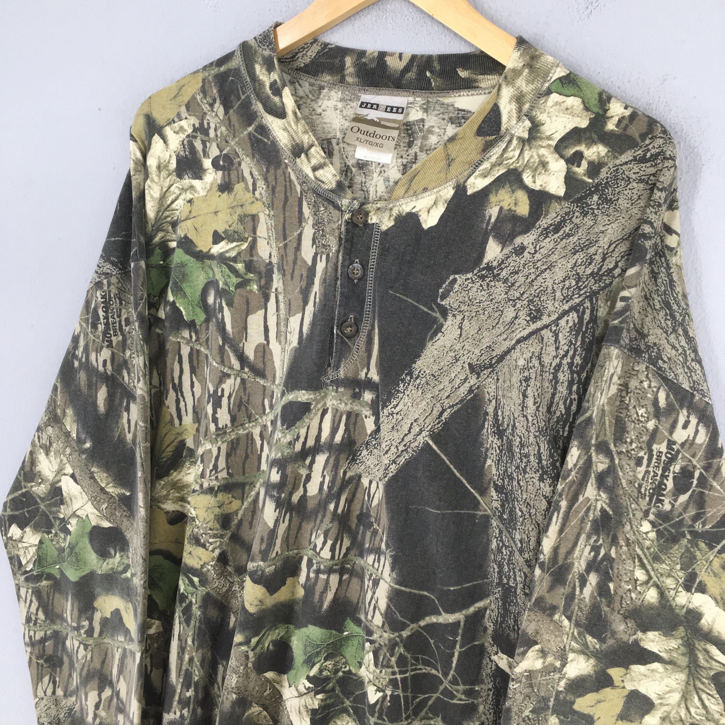 Mossy Oaks Vintage 90s Mossy Oak Tree Camo Long sleeve Tshirt XLarge Size US XL / EU 56 / 4 - 3 Thumbnail
