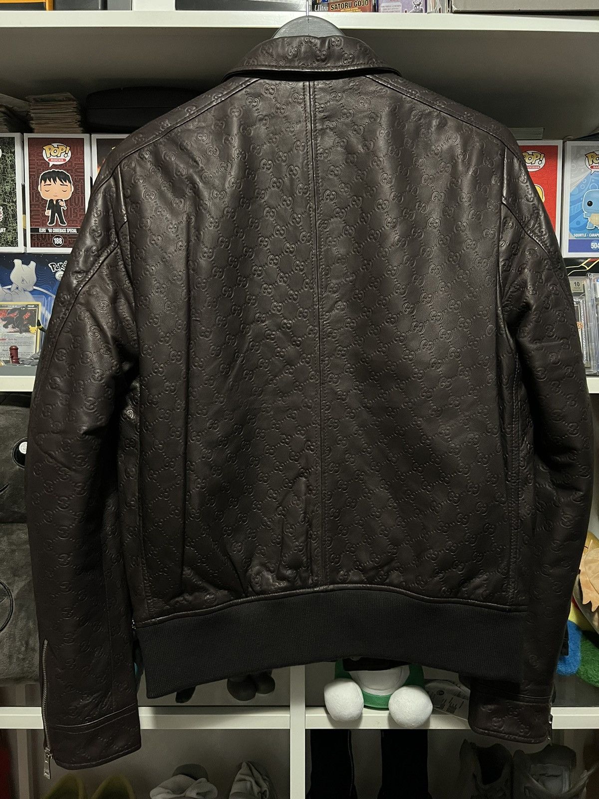 Gucci Gucci Brown Leather Jacket Monogram Size US S / EU 44-46 / 1 - 2 Thumbnail