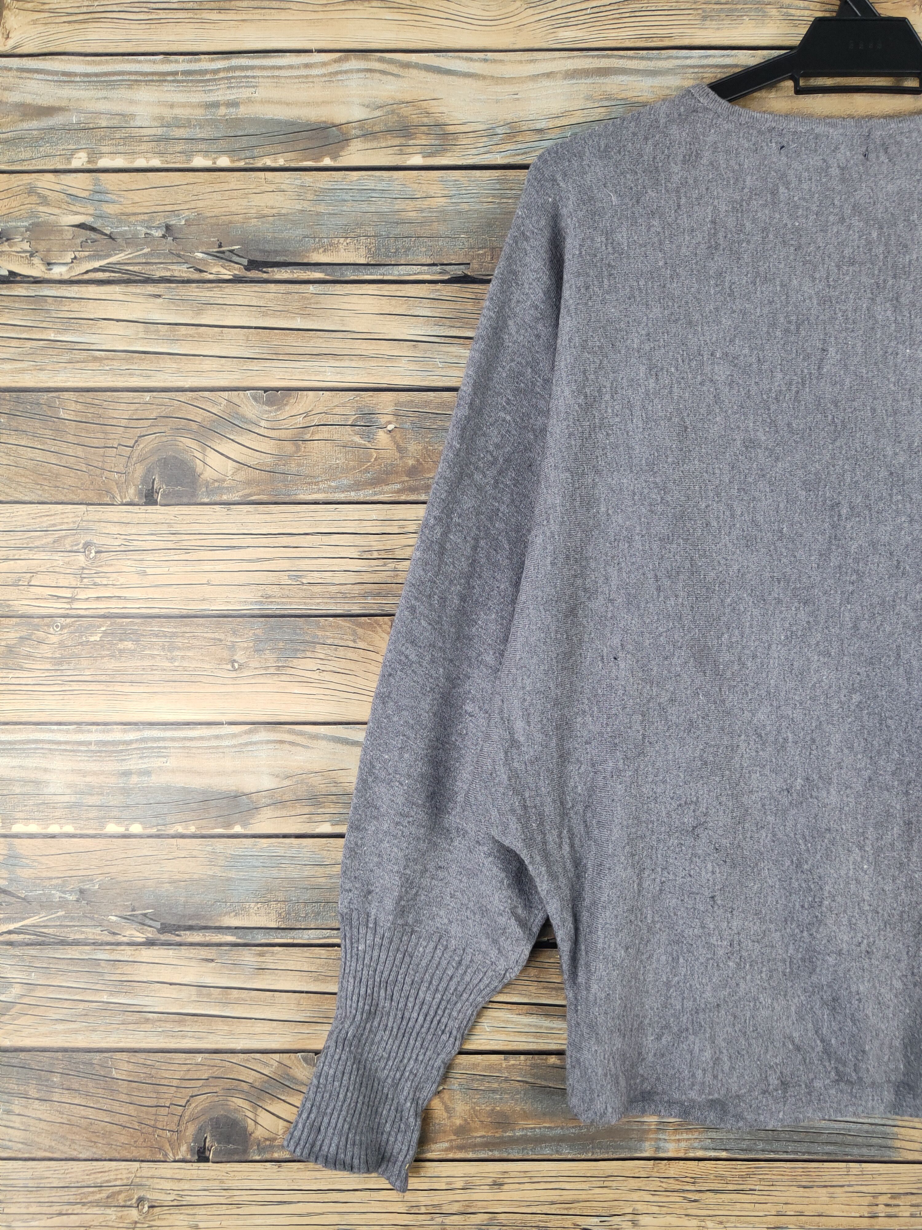 Vintage vintage Gray Blouses #W2107 Size L / US 10 / IT 46 - 10 Thumbnail