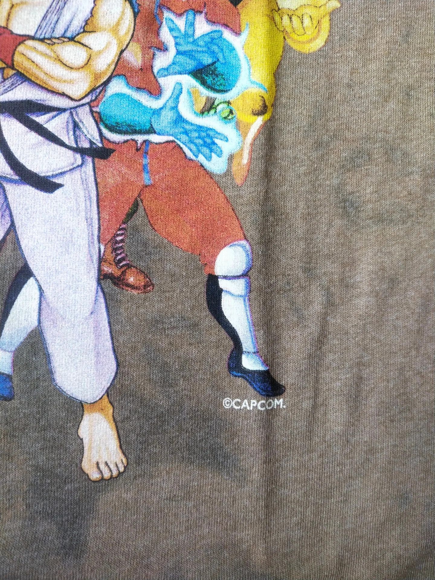 Anime Street Fighter 2 Full Chara Art Washed Game Tee Size US M / EU 48-50 / 2 - 3 Thumbnail