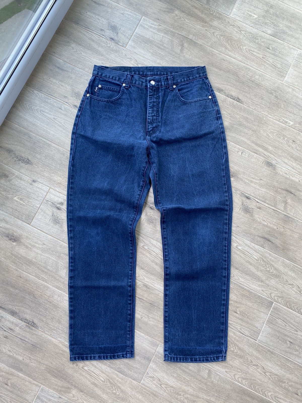 Yves Saint Laurent Metal Logo Jeans