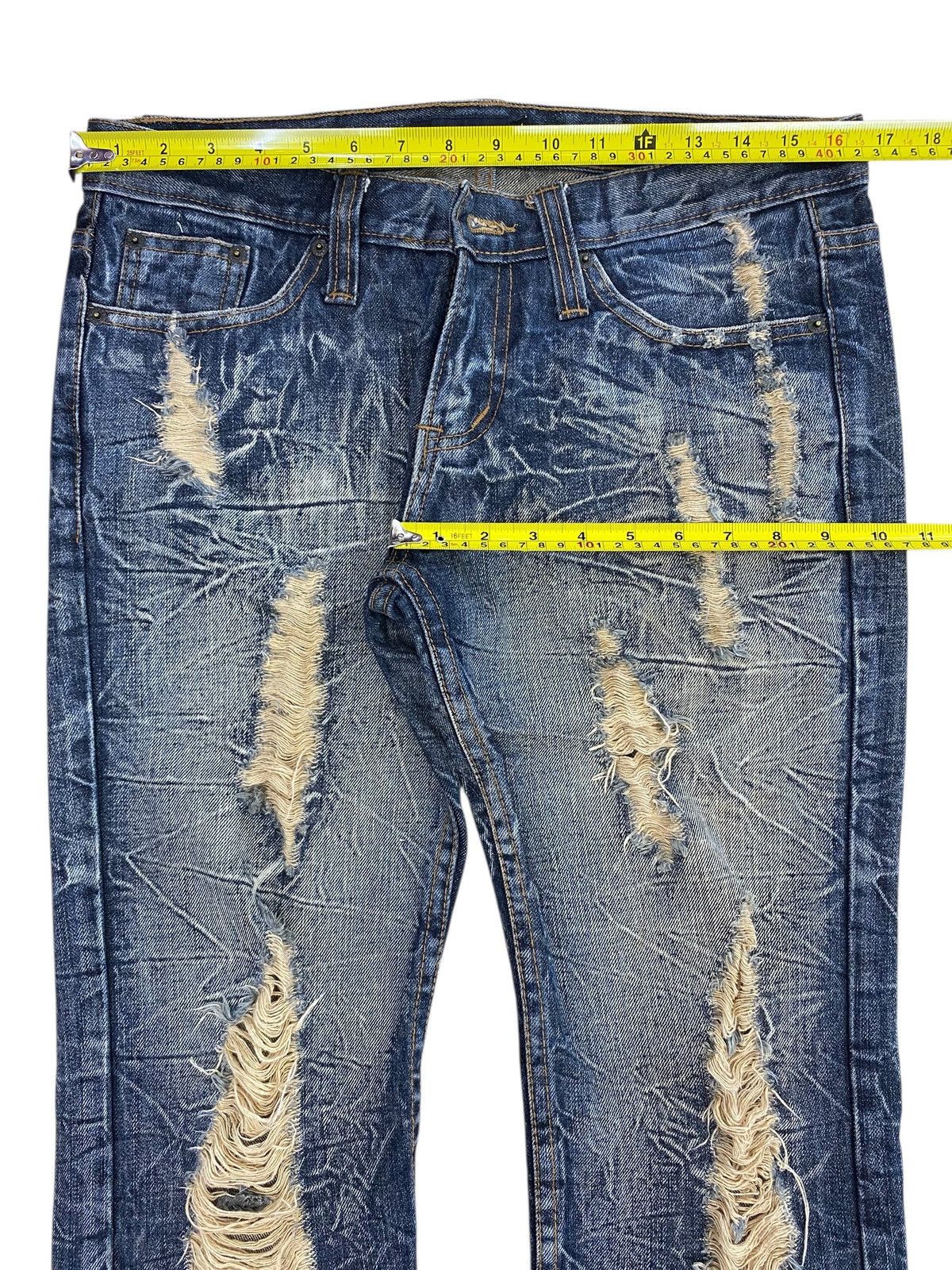 Japanese Brand Japanese Brand Thunder Wash Distressed Style Flare Jeans Size US 33 - 5 Thumbnail