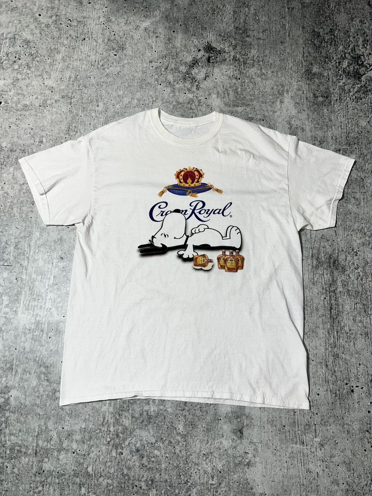 Vintage Crazy Y2K Funny Graphic Crown Royal Snoopy Tee Size US XXL / EU 58 / 5 - 1 Thumbnail